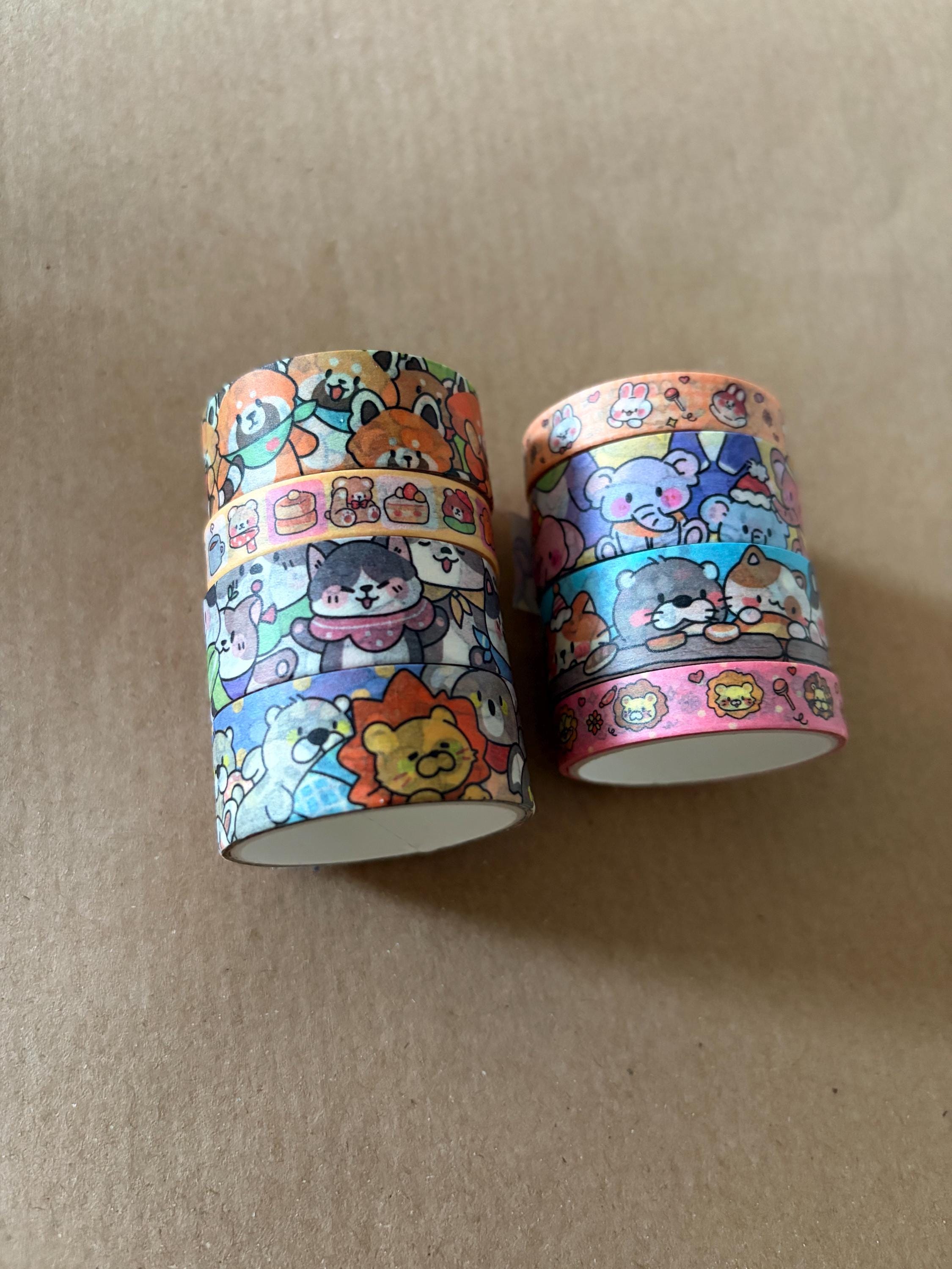 Japanese Washi Tape Animal Cute Stickers Travelling Stamp Cute Kawaii