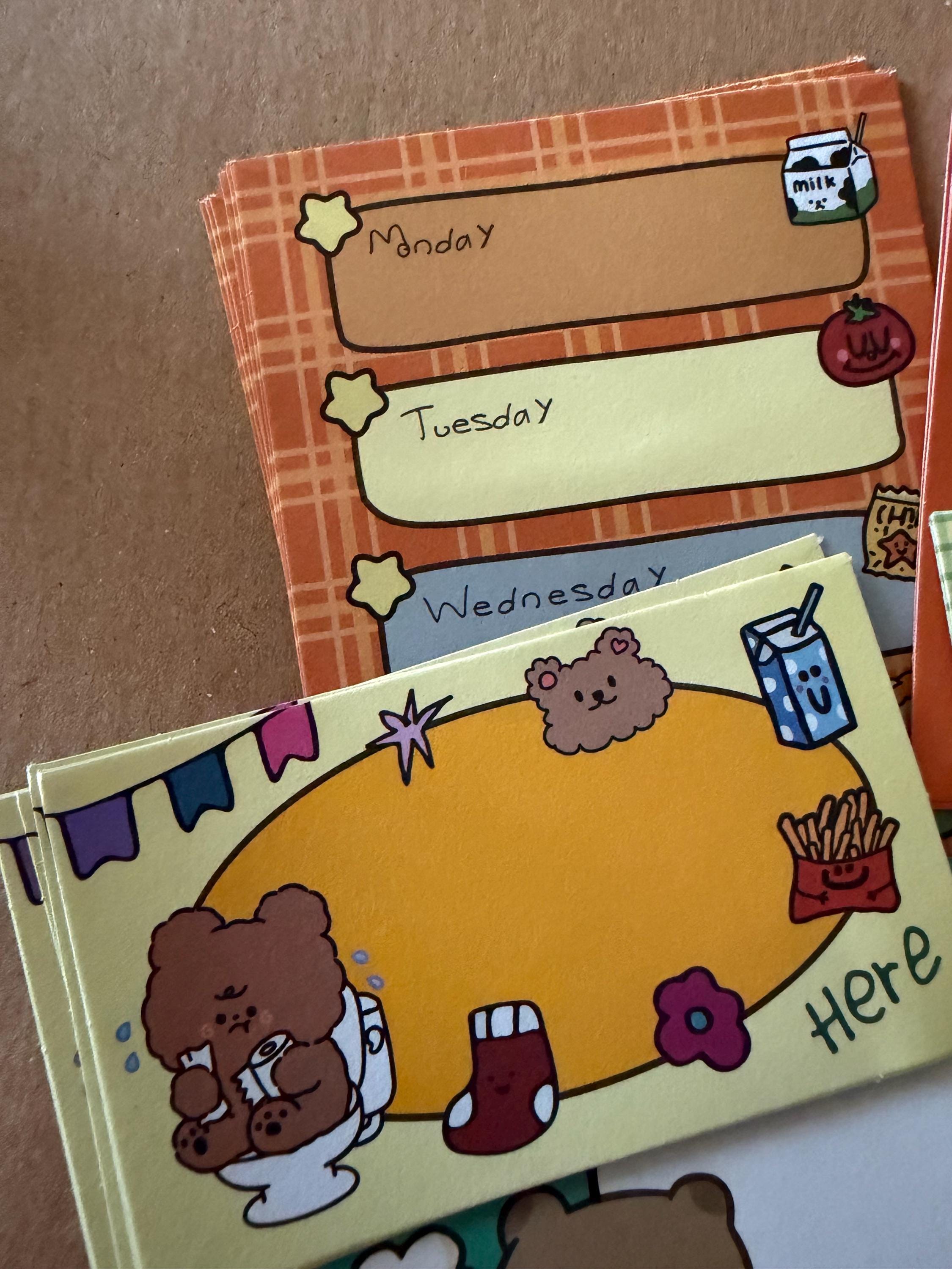 Retro Style Cute Memo Notes