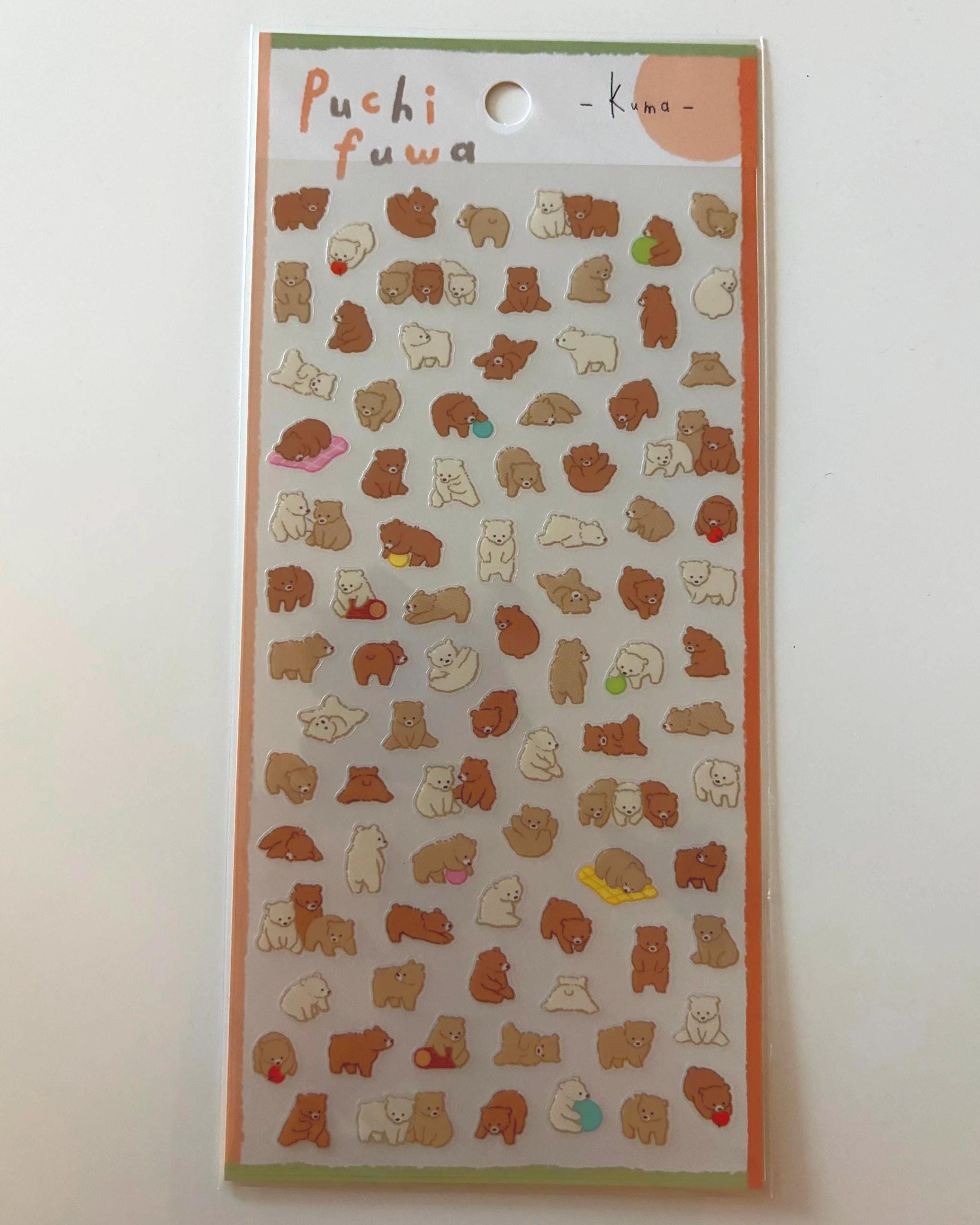 Mind Wave Kuma Bear Stickers - Japanese Stationery, Planner Decals