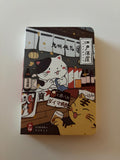 A7 Cat Diary Notebook, Japanese Sakura, Lay Flat Design