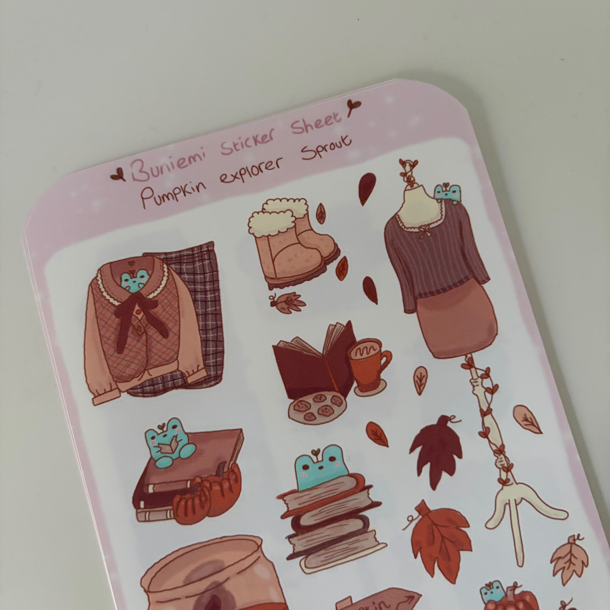 Pumpkin Explorer Sprout Sticker Sheet - Buniemi