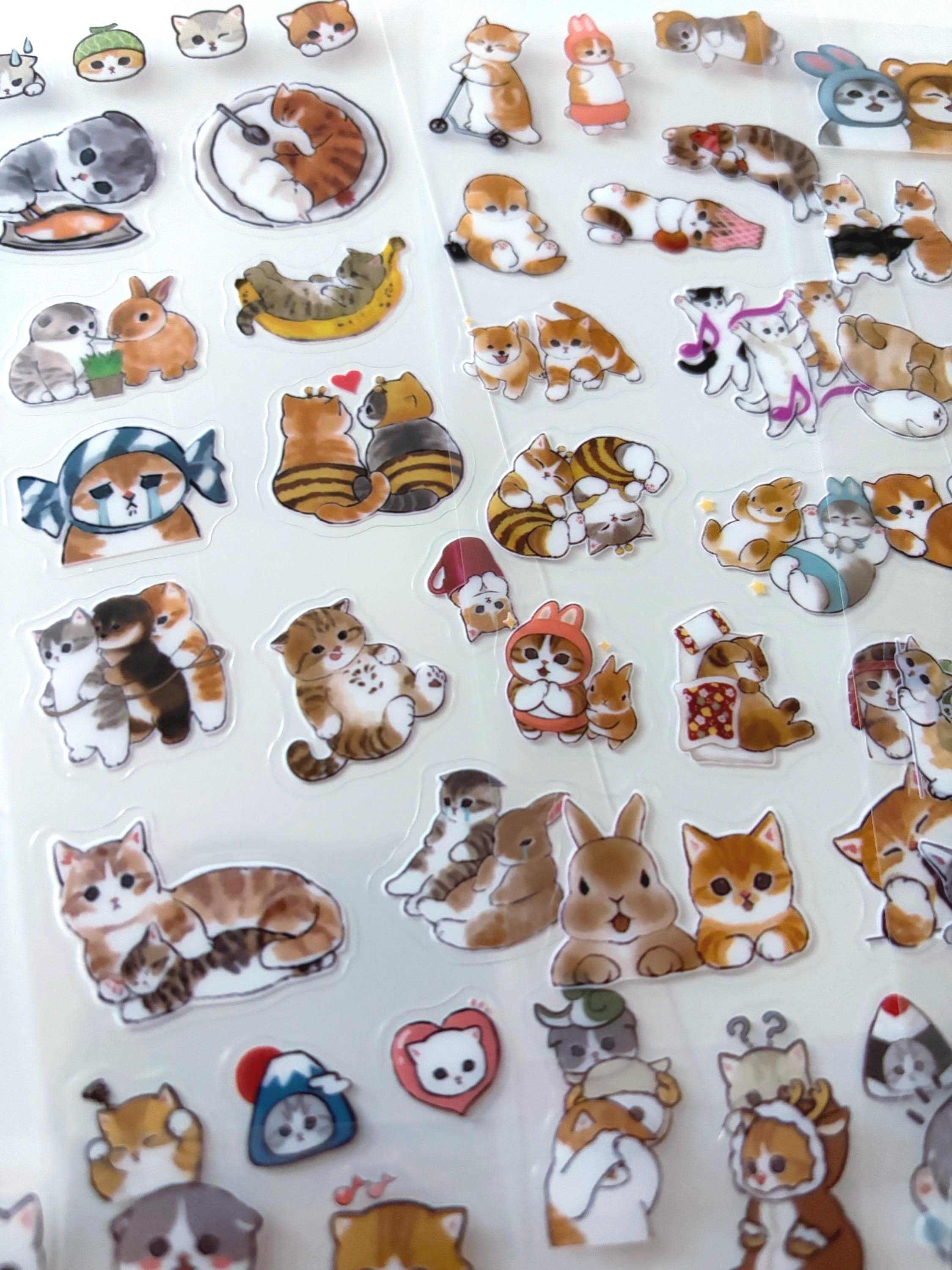Kawaii Animal Planner Stickers – Cute Journal & Scrapbook Sticker Sheets (Pack of 10)