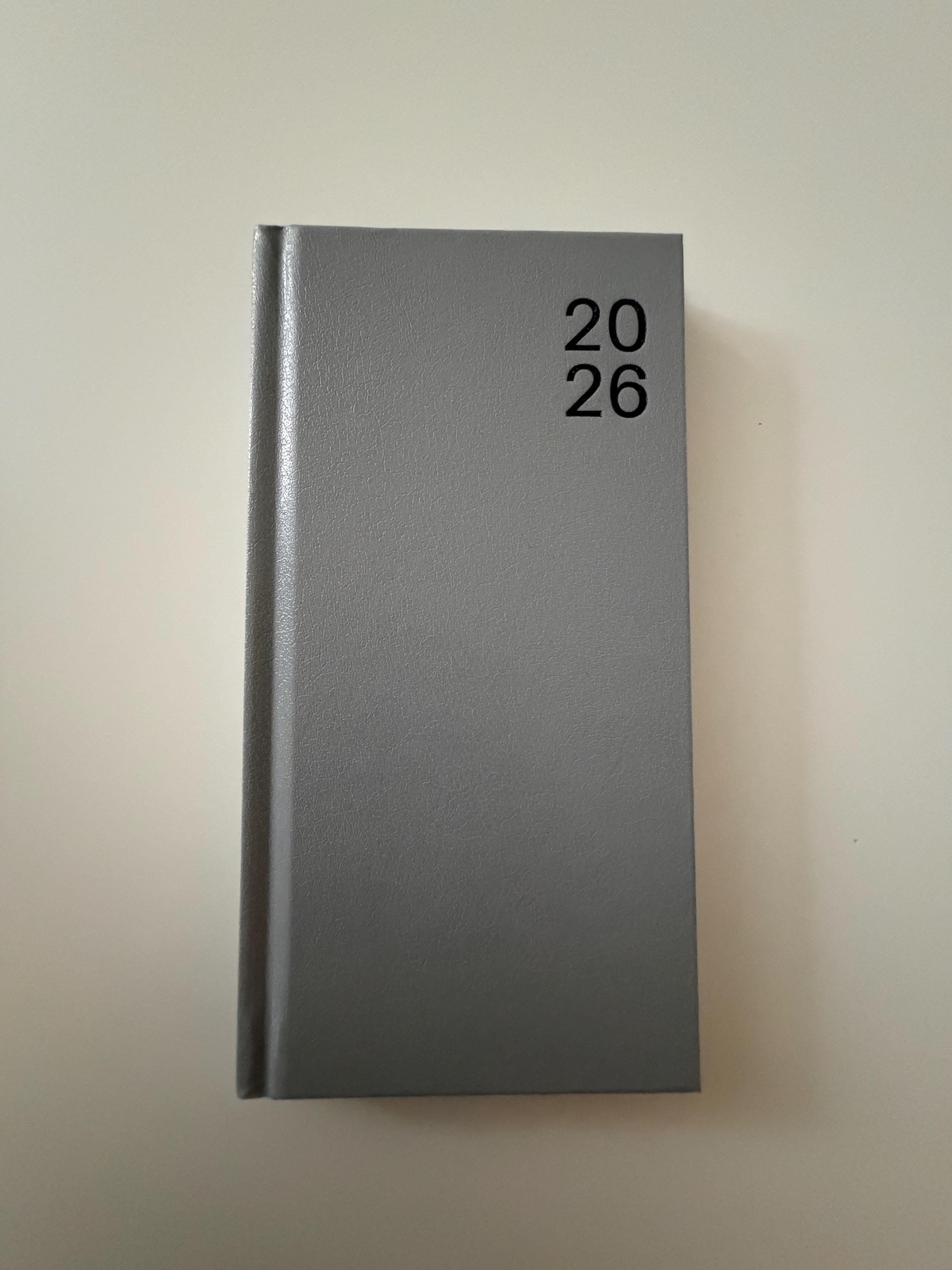 Minimalist Grey 2026 Diary Planner Notebook | New Year Stationery & Craft Supplies