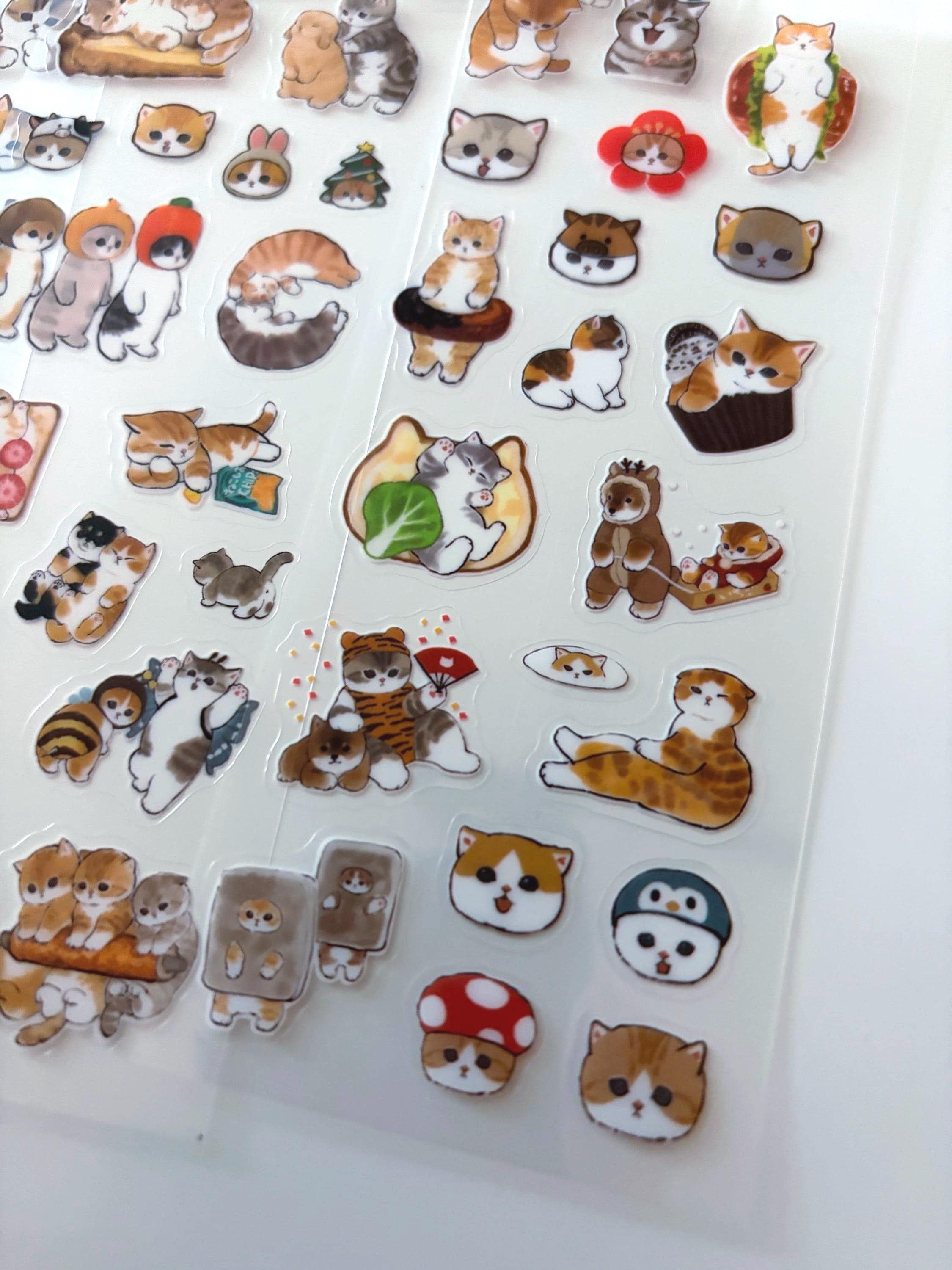 Kawaii Animal Planner Stickers – Cute Journal & Scrapbook Sticker Sheets (Pack of 10)