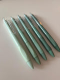 Set of 5 Green Ballpoint Pens Ink Pens