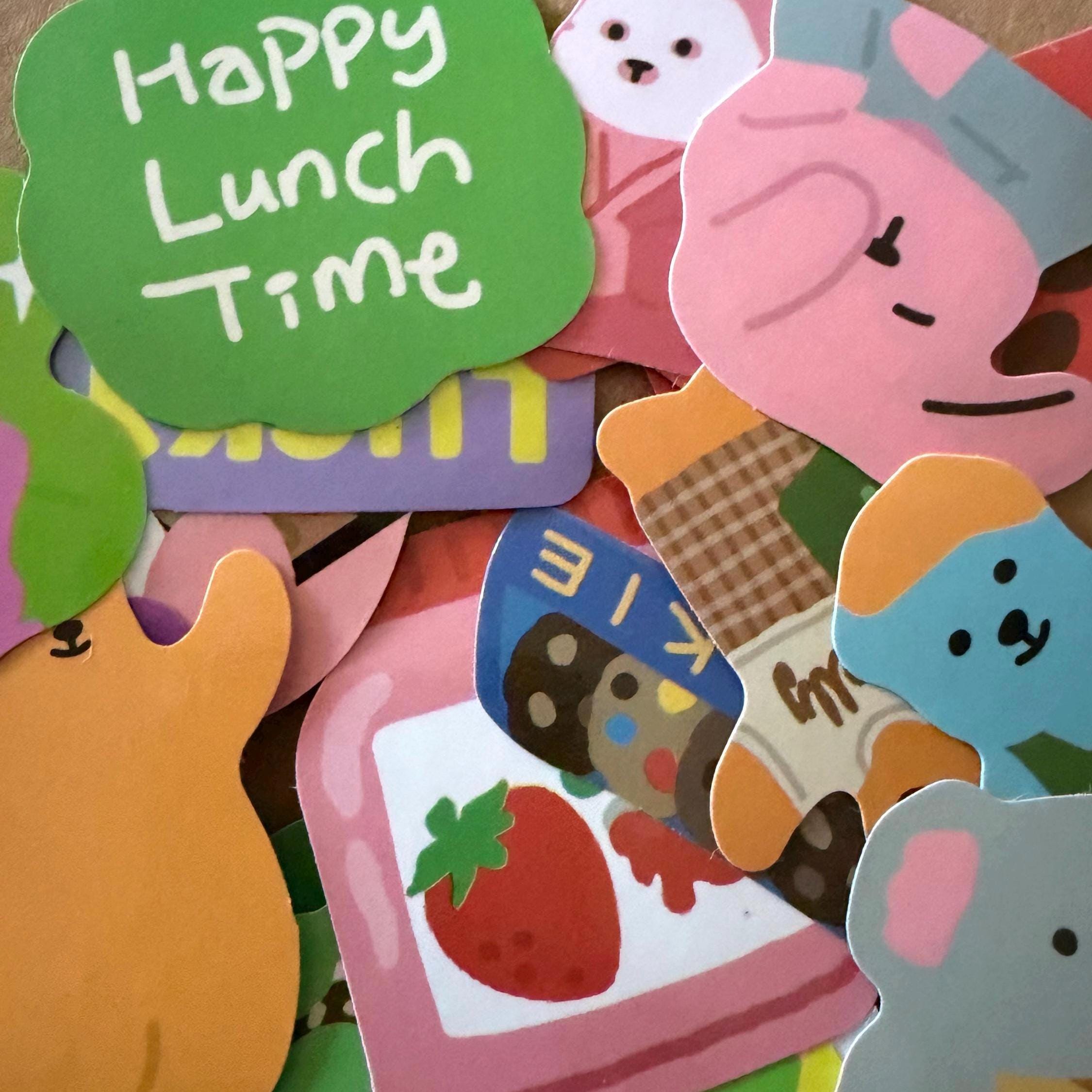 Cute Colourful Retro Stickers