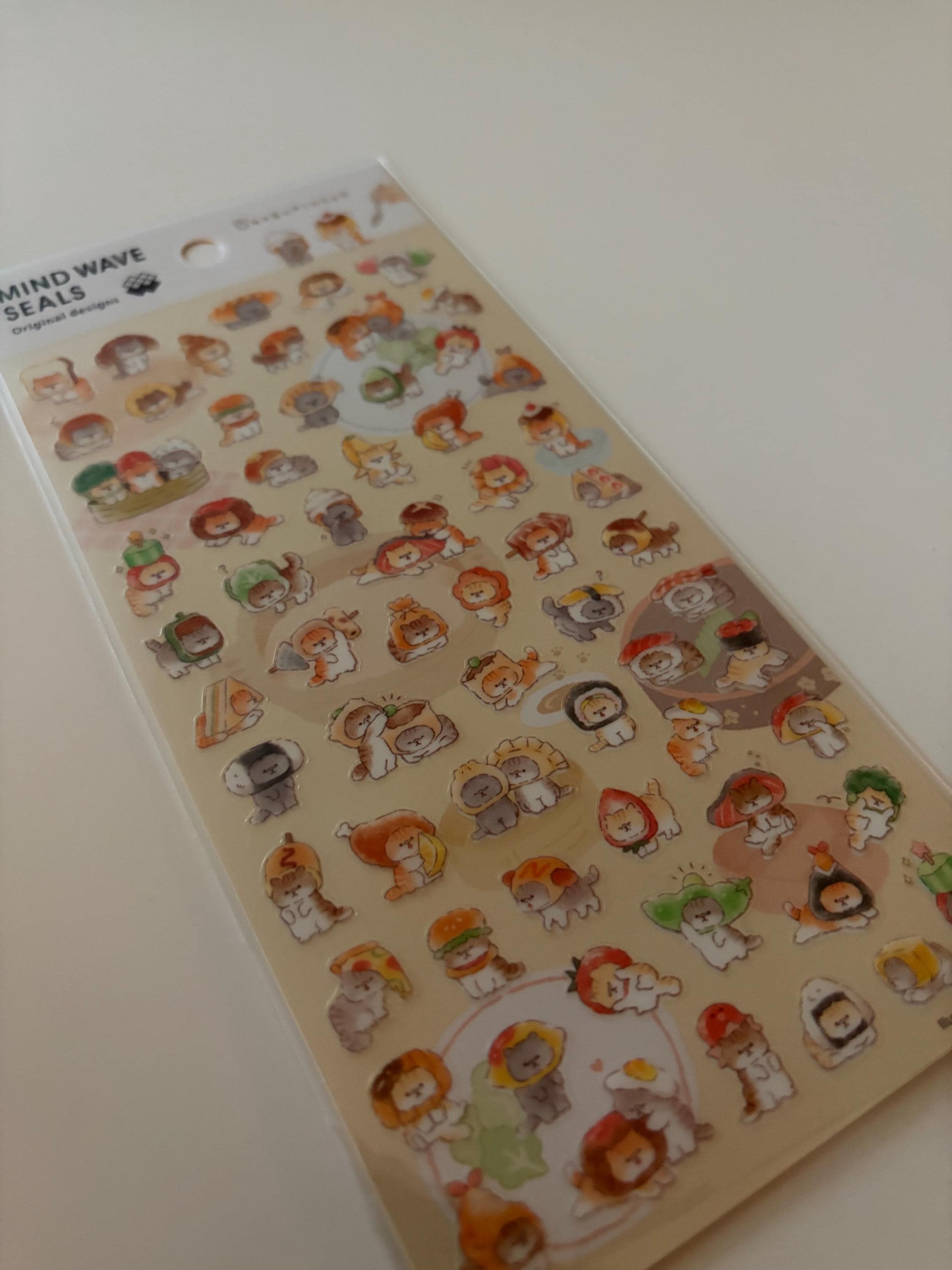 Okaburineko Cat Stickers | Japanese Stationery MIND WAVE JAPAN