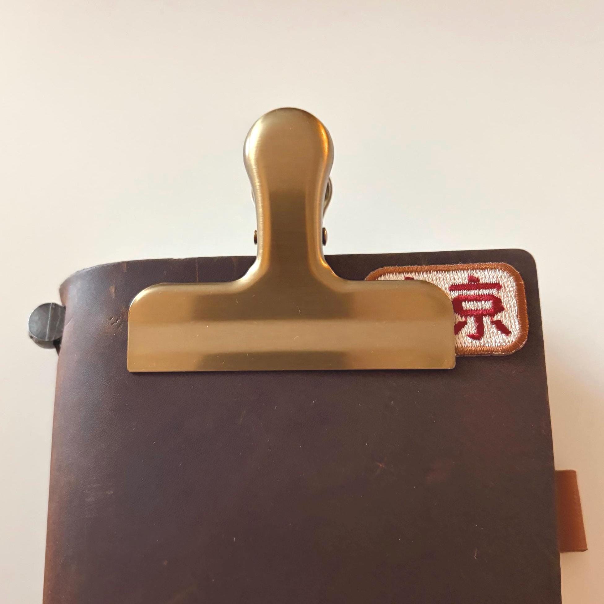 Brass Journal Clip & Page Holder | Vintage‑Style Planner & Notebook Accessory