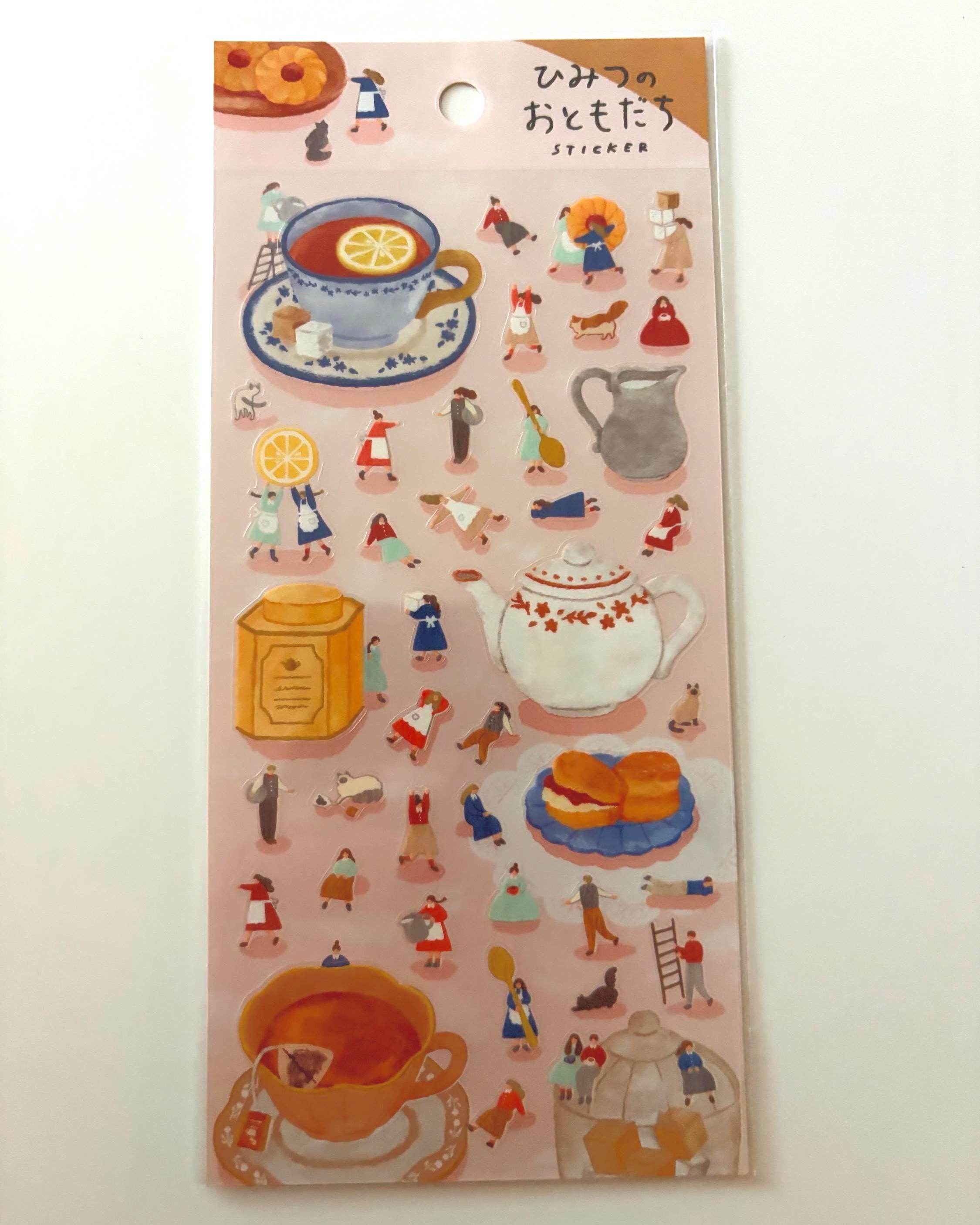 MIND WAVE Life Japanese Stationery Sticker Sheet for Journal Planner Schedule Organisation Modern Tea