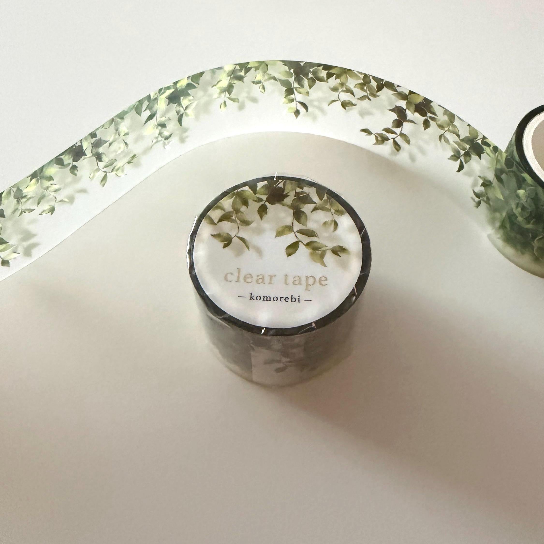 Komorebi Leaves Clear Washi Tape - Japanese Stationery MIND WAVE JAPAN