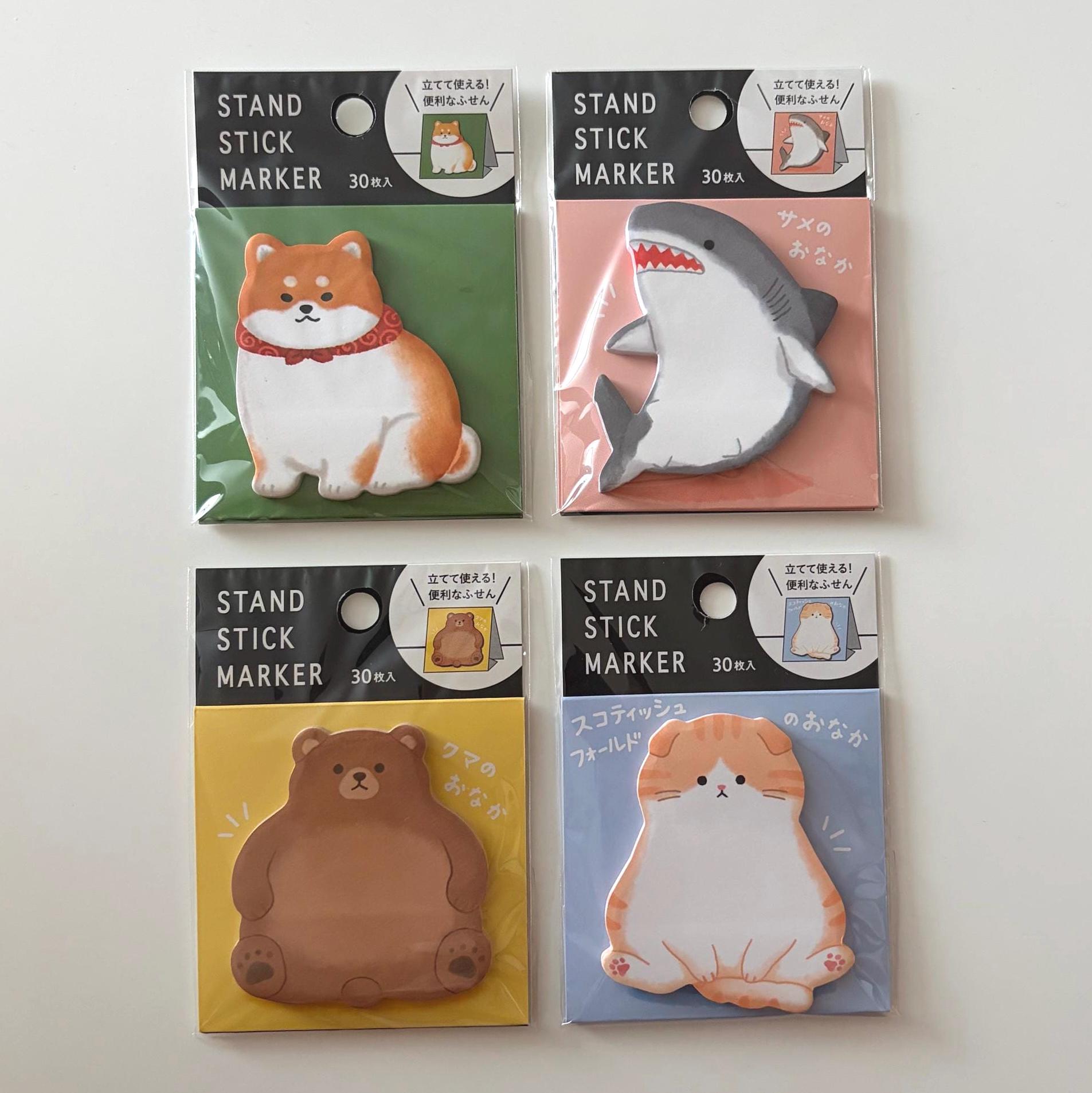 Mind Wave Animal Sticky Notes: Japanese Stationery, 30 Sheets