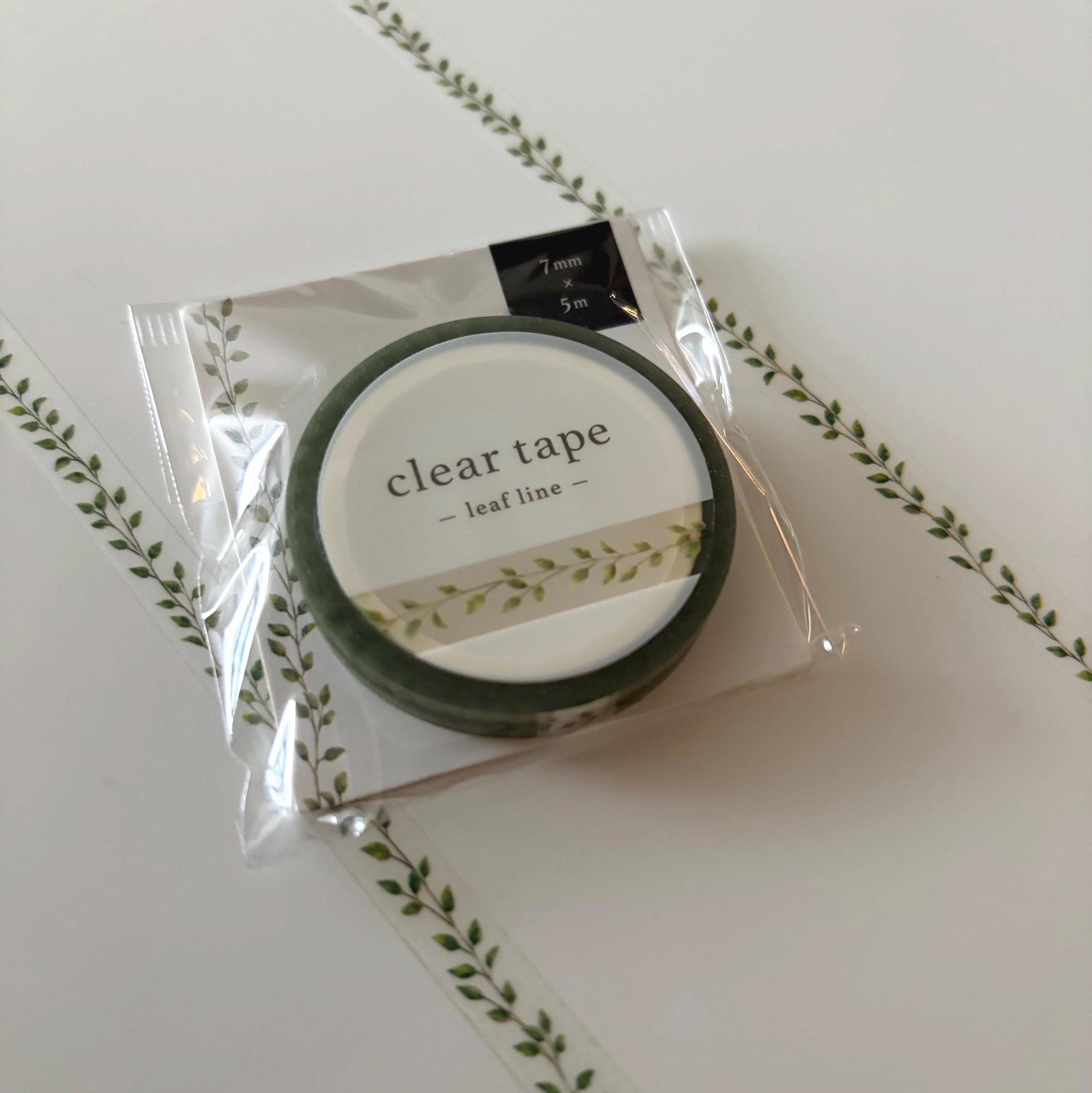 Leaf Line Clear Tape - Japanese Journaling, Scrapbooking (7mm x 3m) MIND WAVE JAPAN