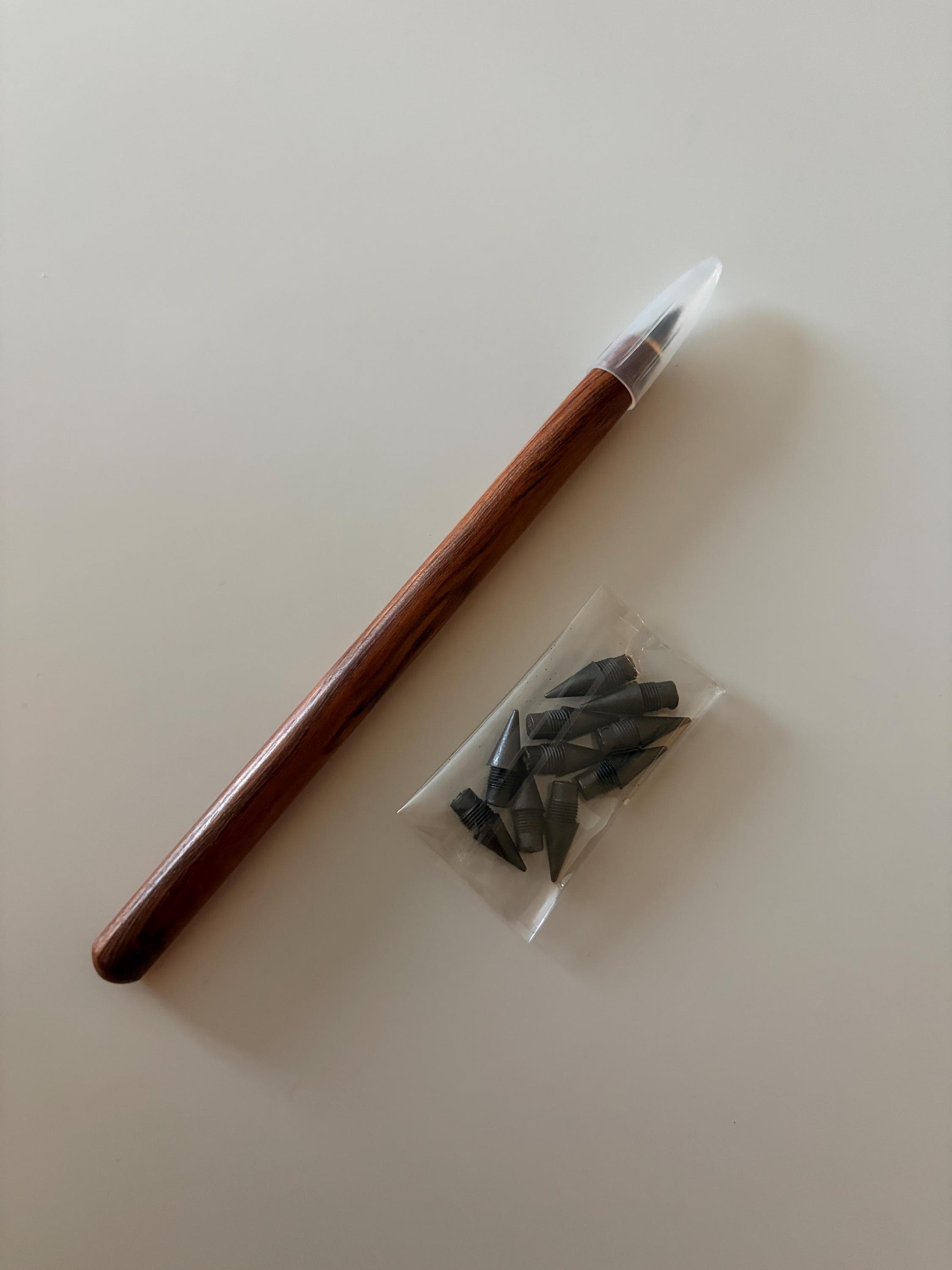 Wooden Pencil with Refillable Lead – Changeable Mechanical Pencil for Journaling, Sketching & Everyday Writing