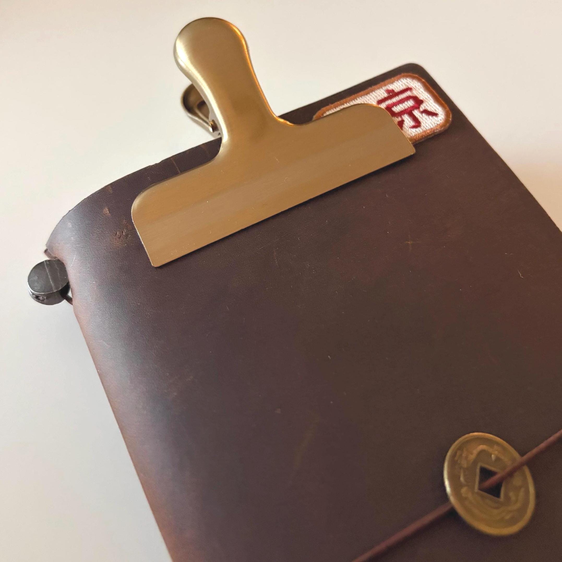 Brass Journal Clip & Page Holder | Vintage‑Style Planner & Notebook Accessory