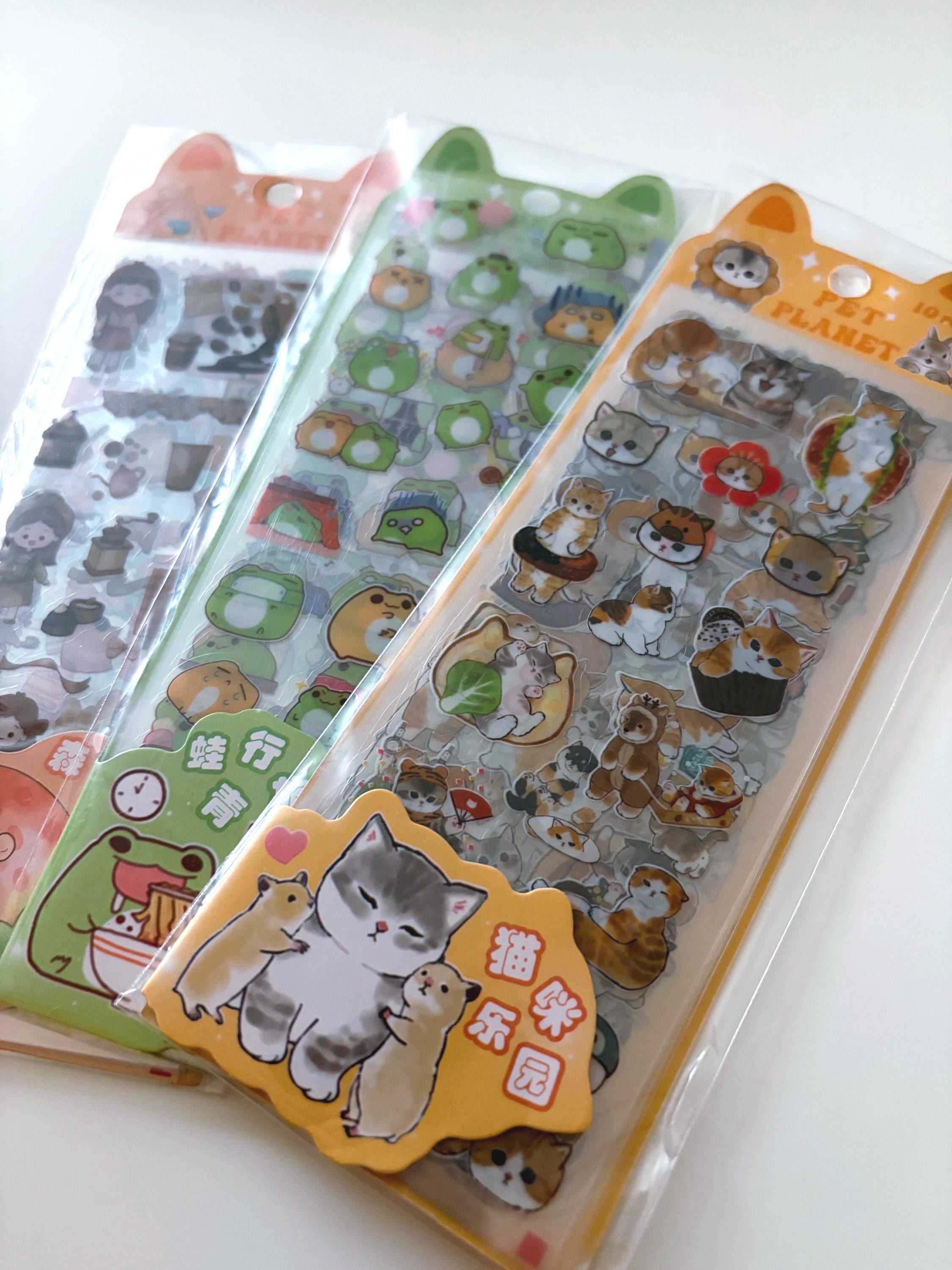 Kawaii Animal Planner Stickers – Cute Journal & Scrapbook Sticker Sheets (Pack of 10)