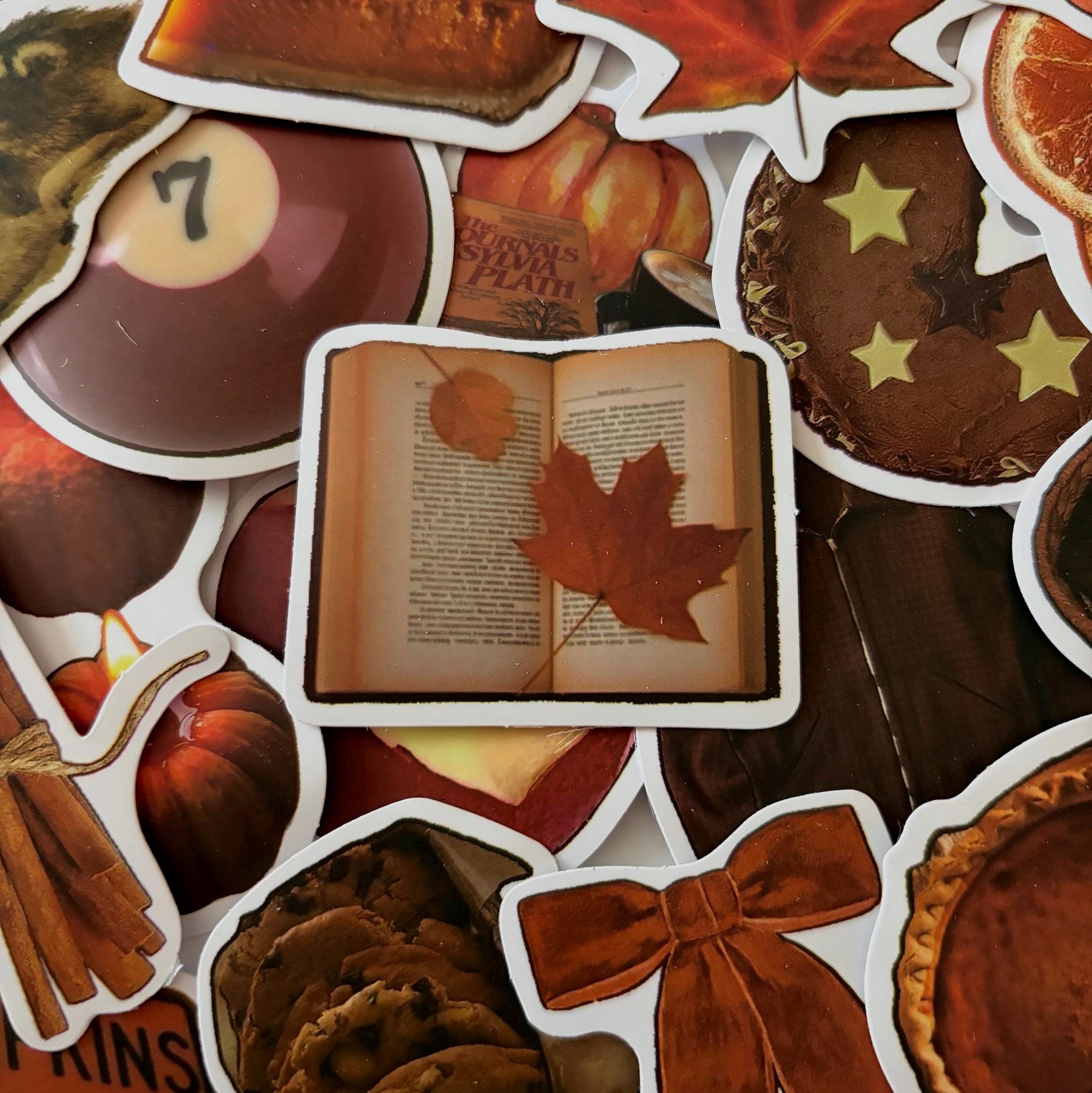 50pcs Dark Academia Autumnal Autumn Vintage Stickers