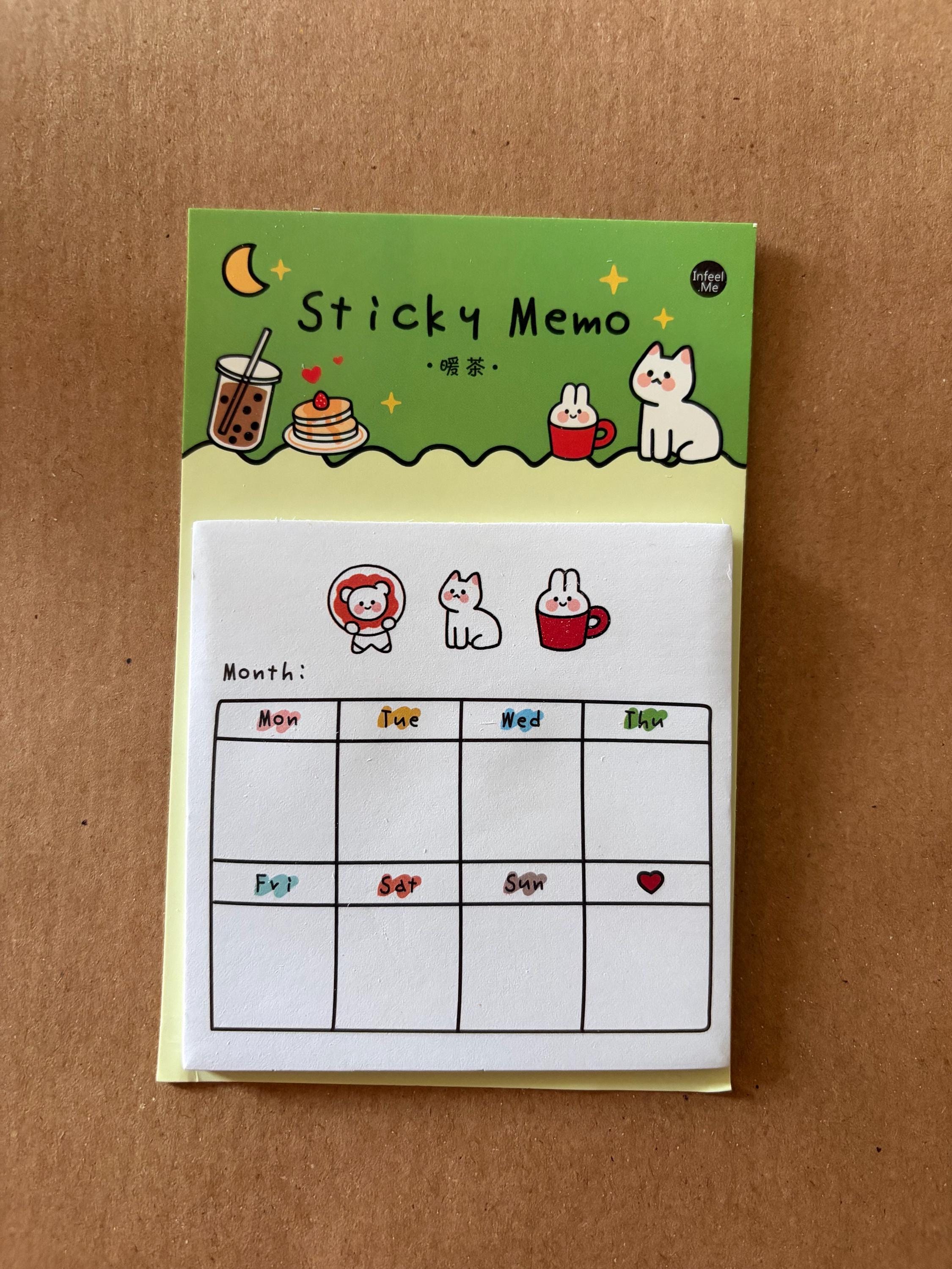 Kawaii Cat Sticky Notepad Memopad