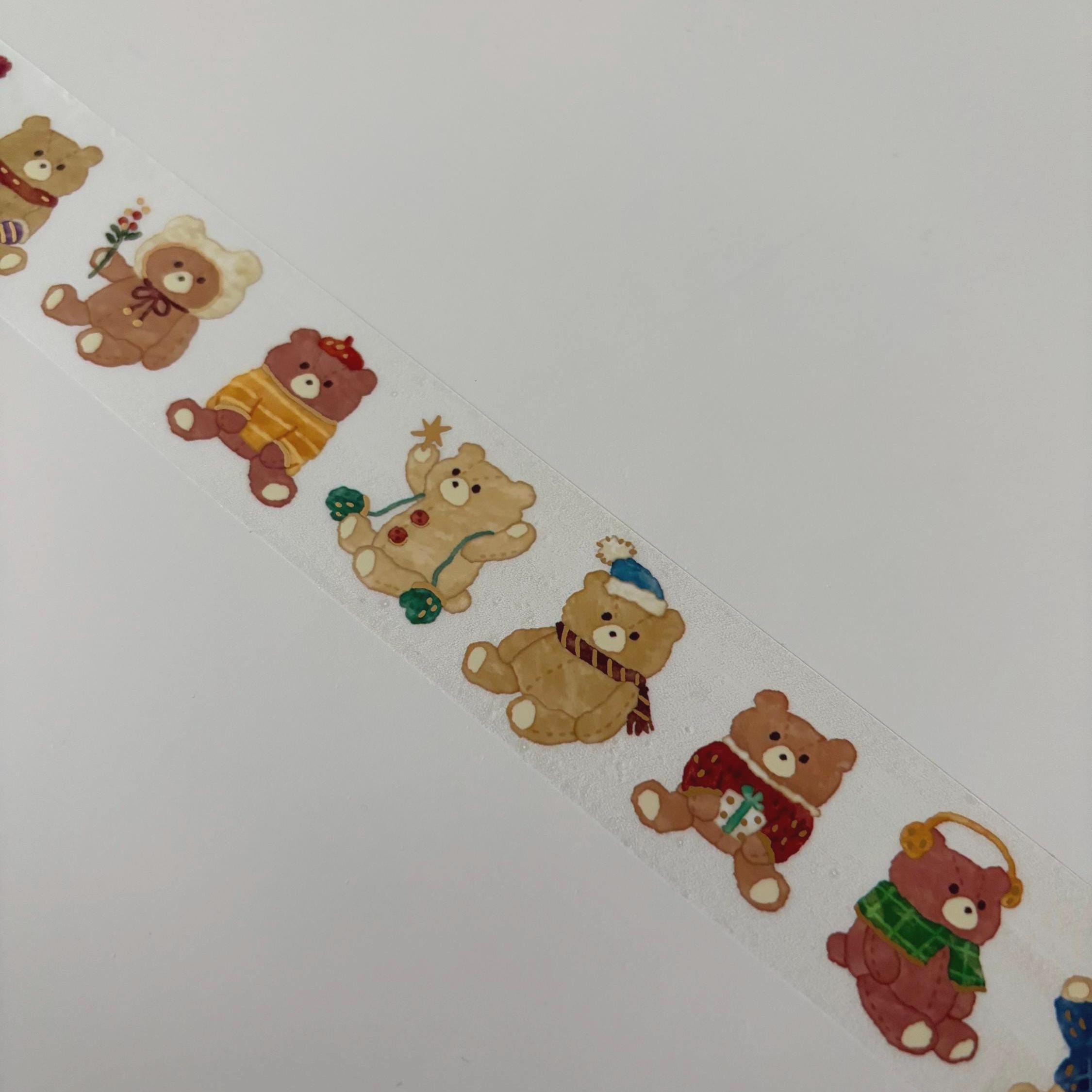 Bear Clear Tape - Japanese Washi for Journaling & Scrapbooking MIND WAVE JAPAN