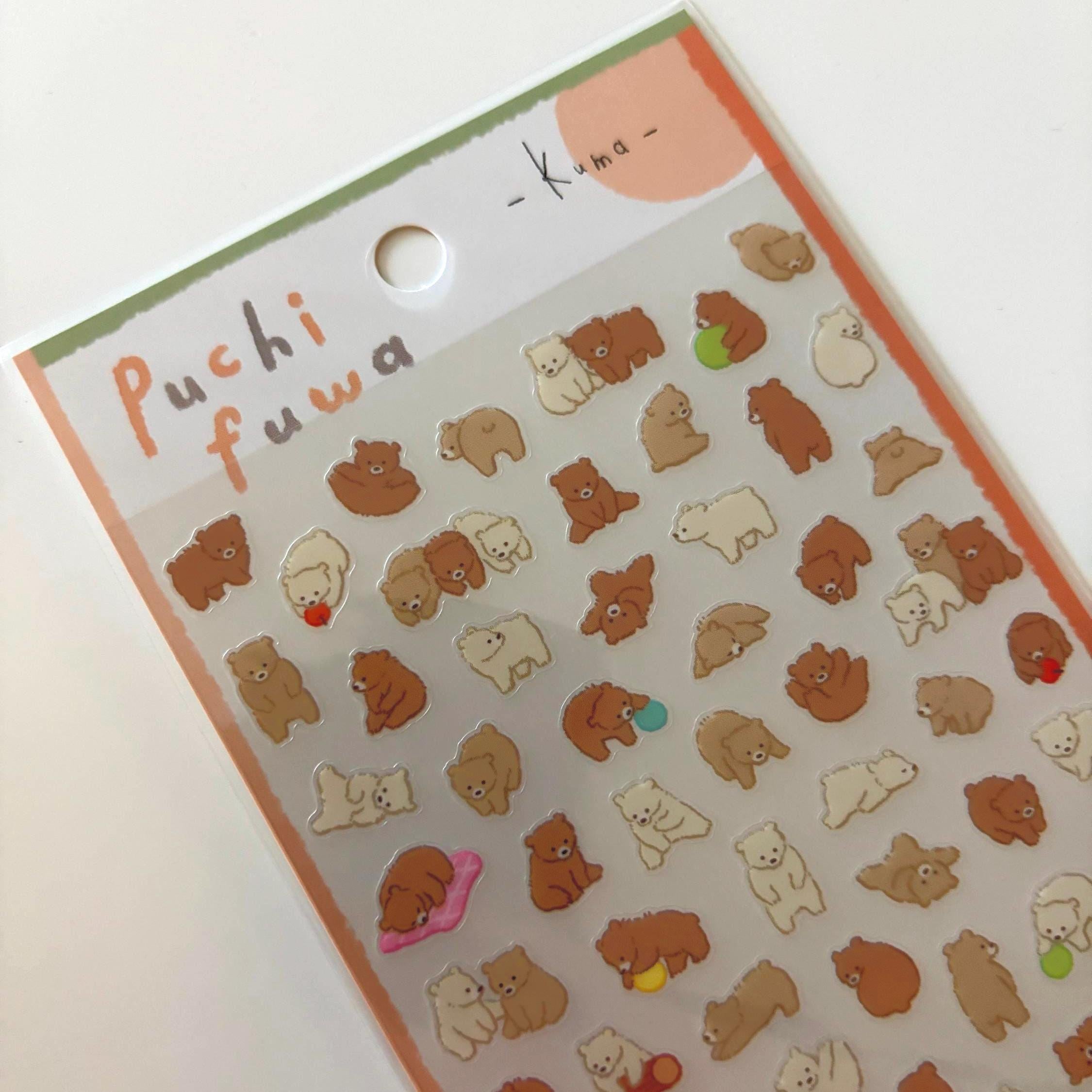 Mind Wave Kuma Bear Stickers - Japanese Stationery, Planner Decals