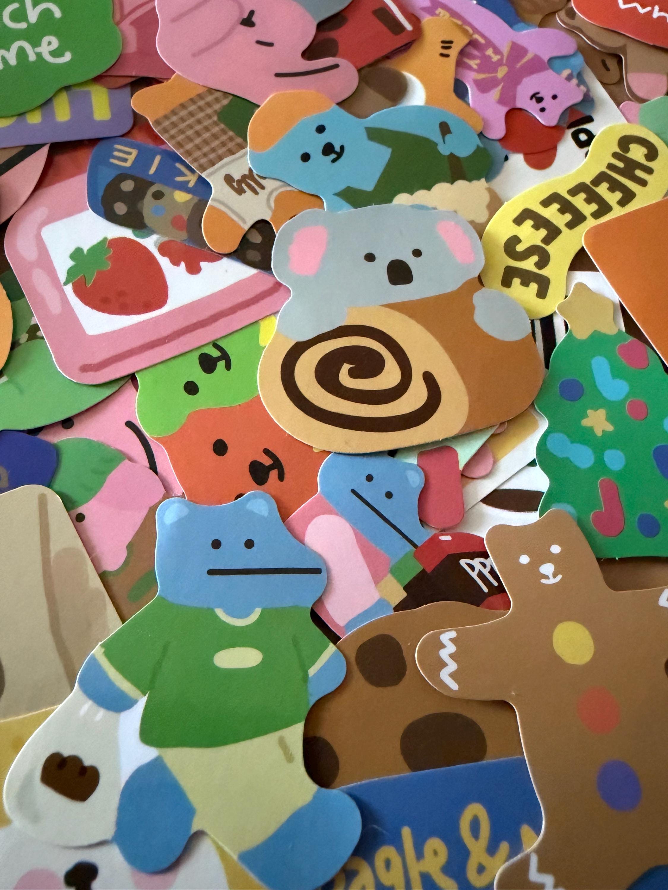 Cute Colourful Retro Stickers