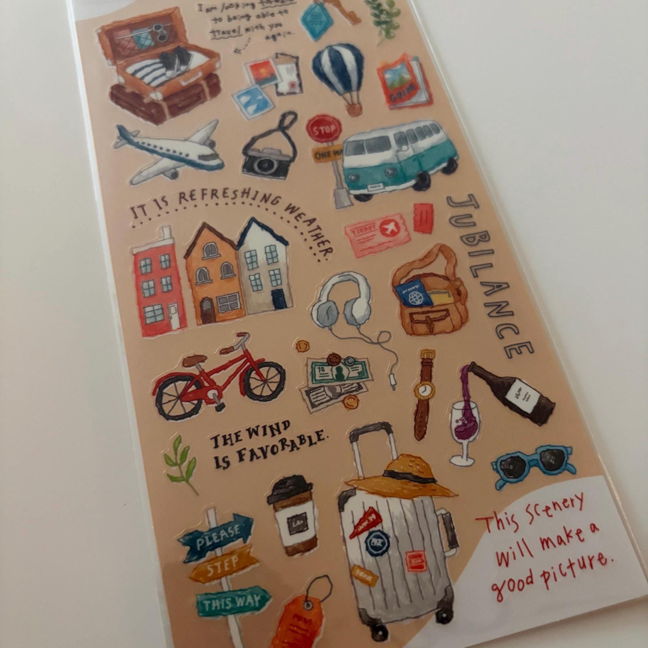 MIND WAVE Japanese Stickers - Travel Theme Planner Stickers