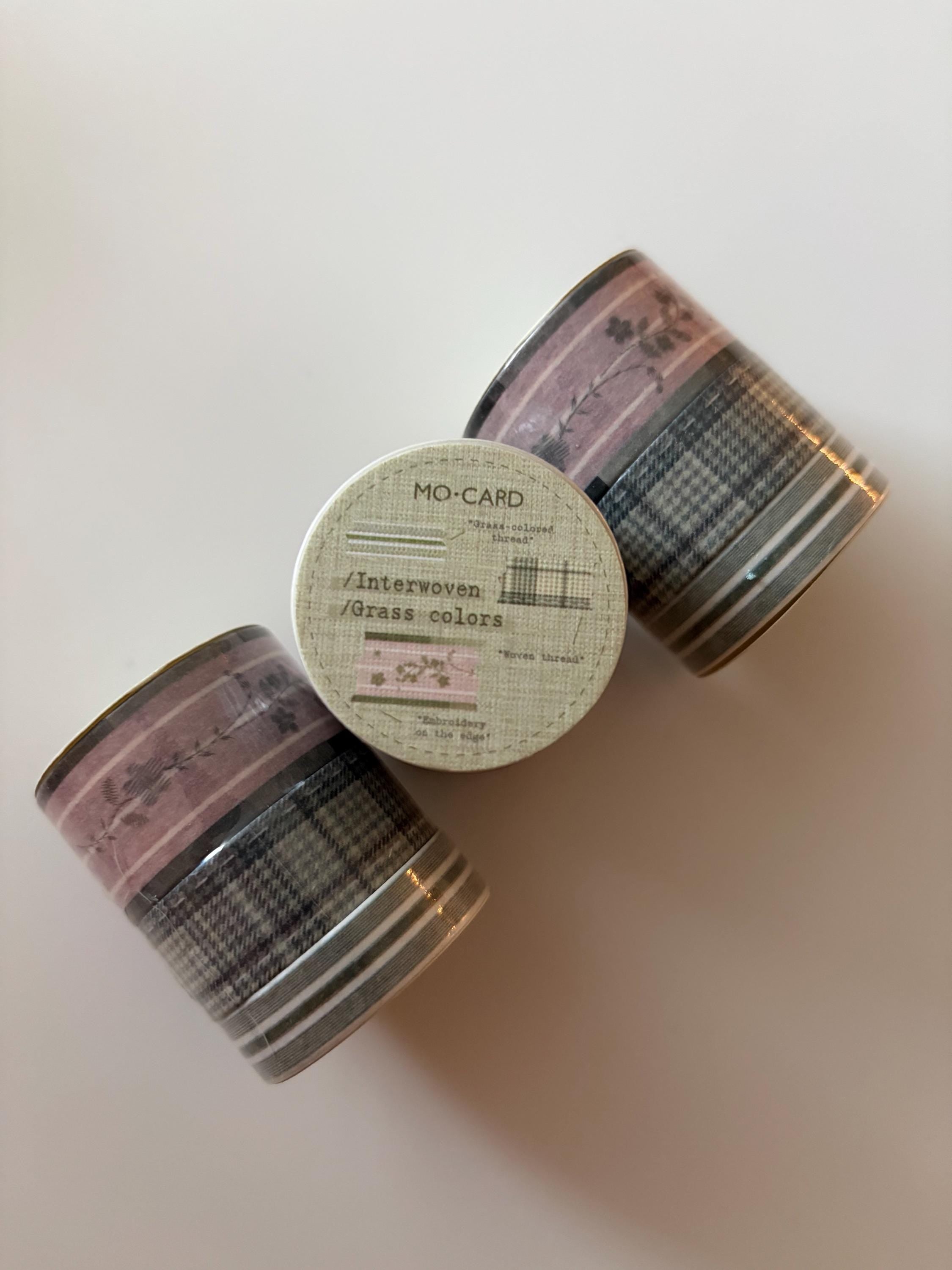 Modern Washi Tape Set: Floral, Plaid, Stars - Scrapbooking, Journaling