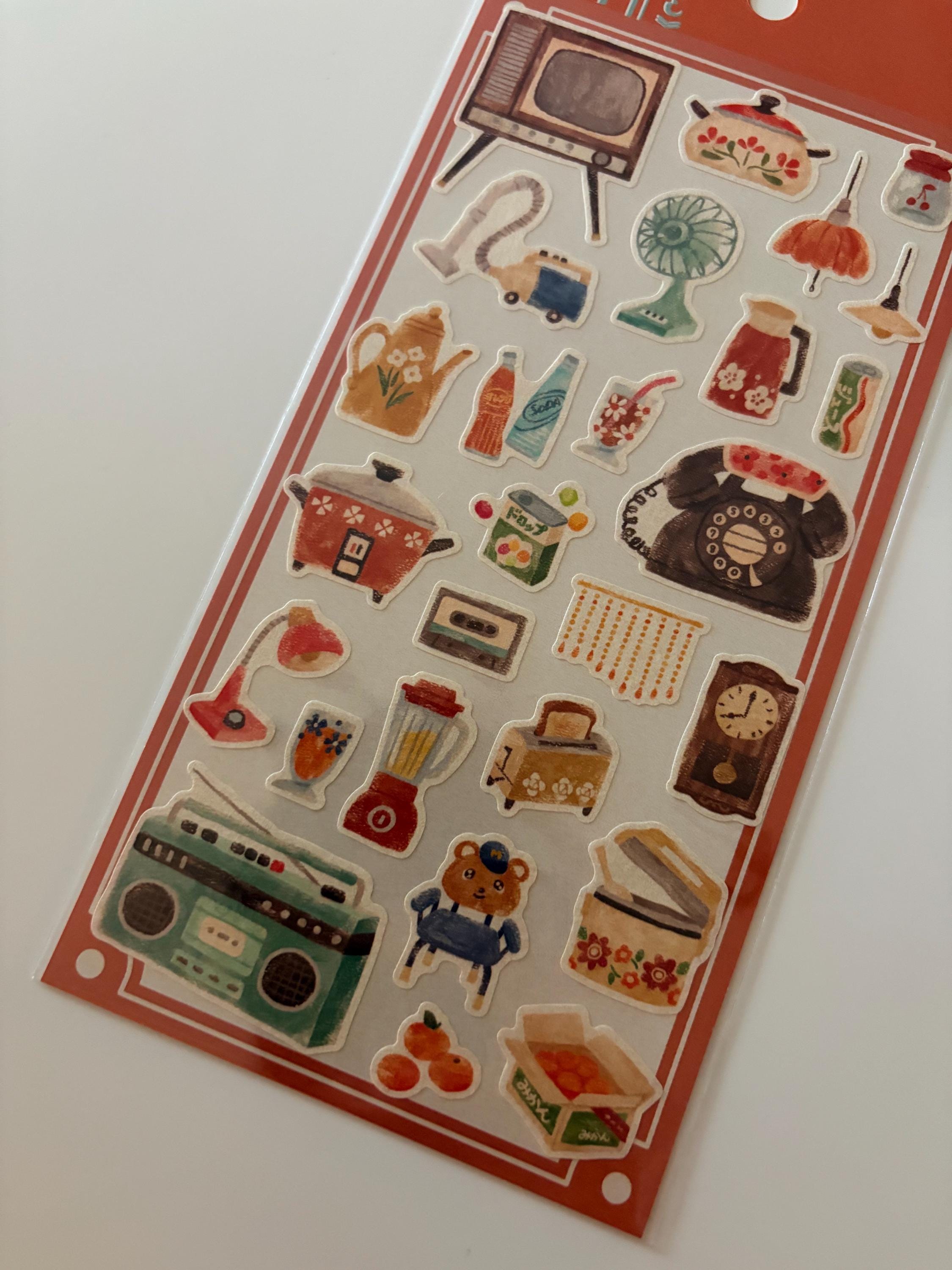 Retro Japanese Stickers | Mind Wave Stationery, Journal Planner