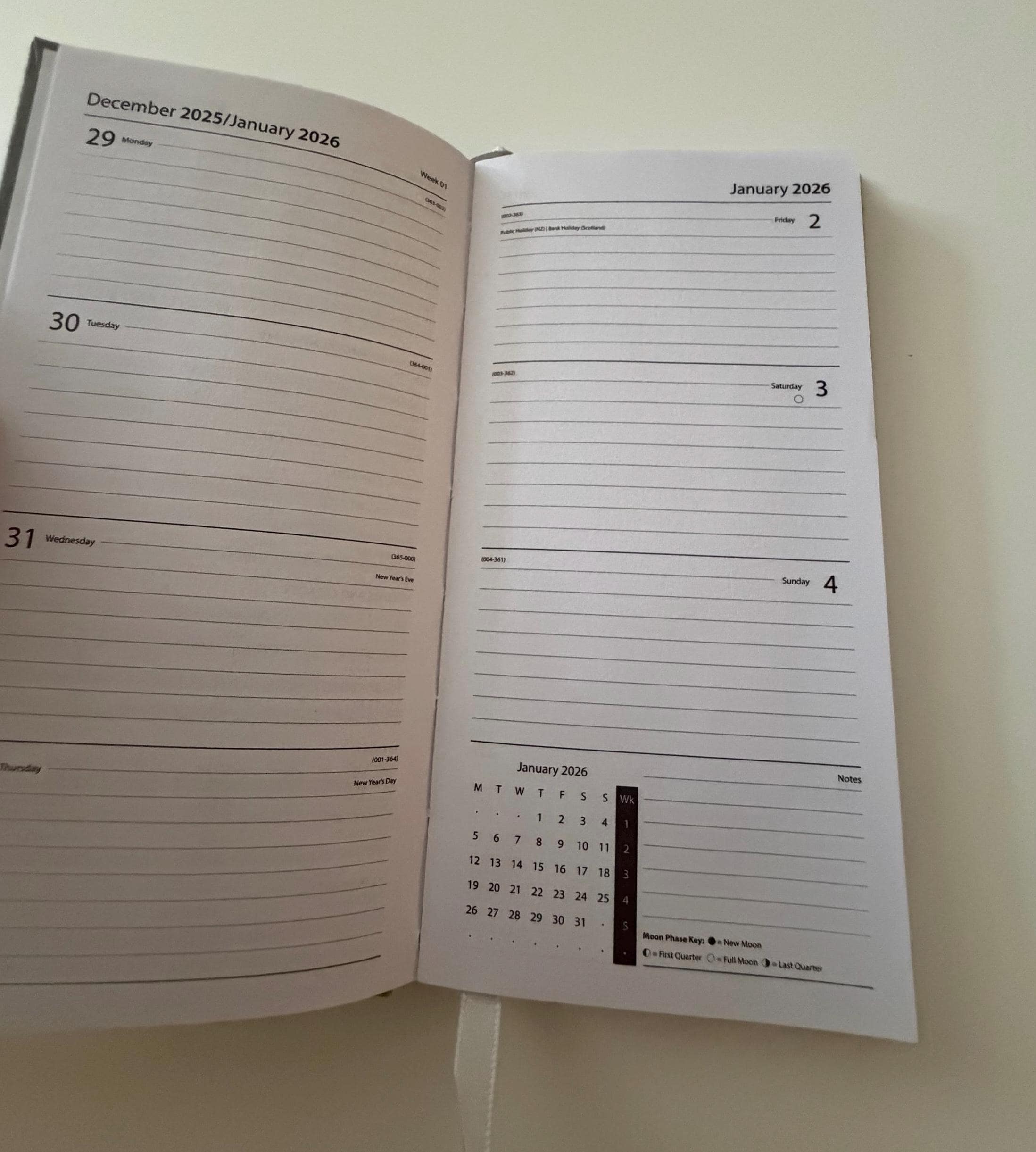 Minimalist Grey 2026 Diary Planner Notebook | New Year Stationery & Craft Supplies