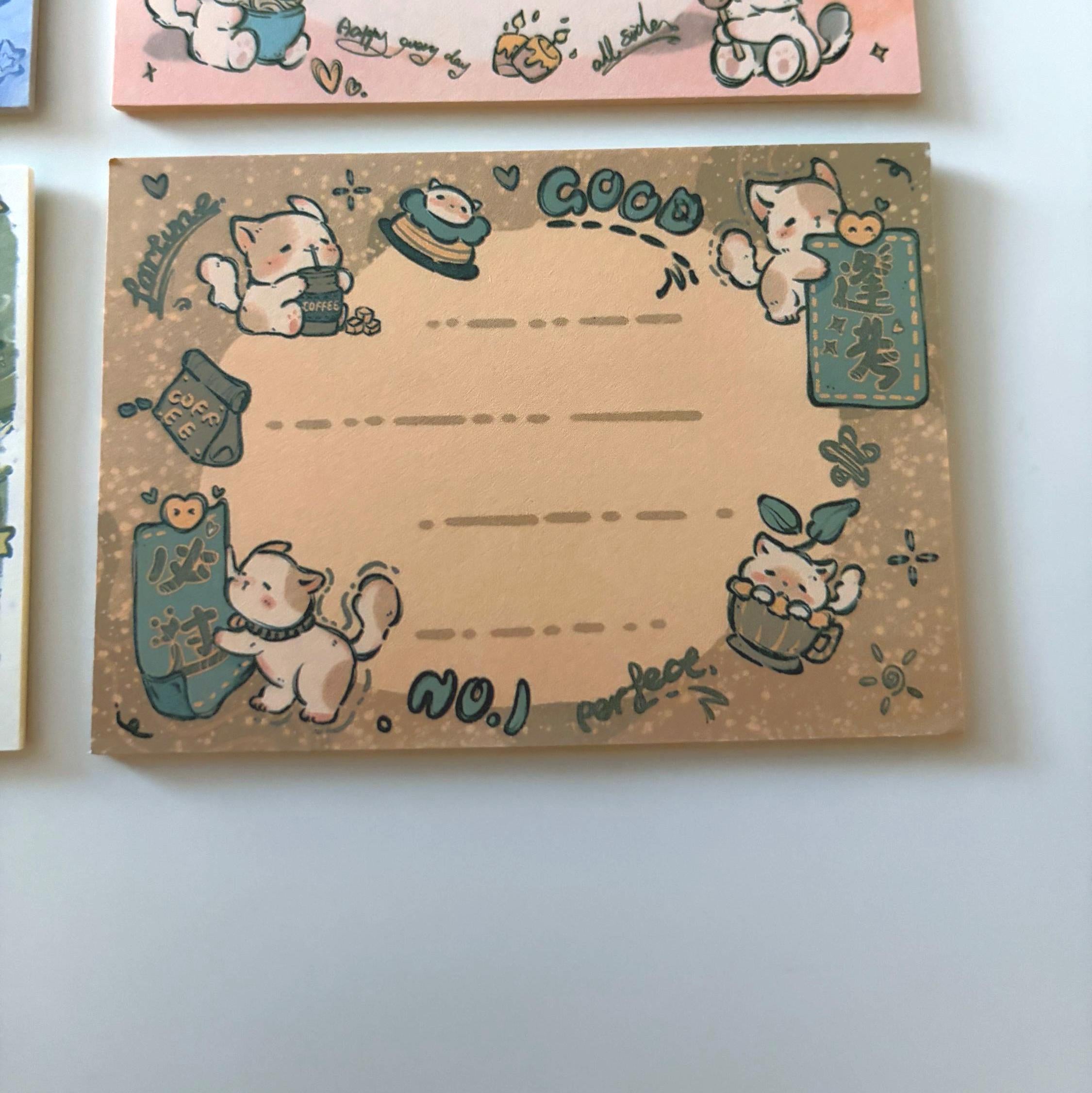 Cat Memopads | Japanese‑Style Kawaii Stationery Notes