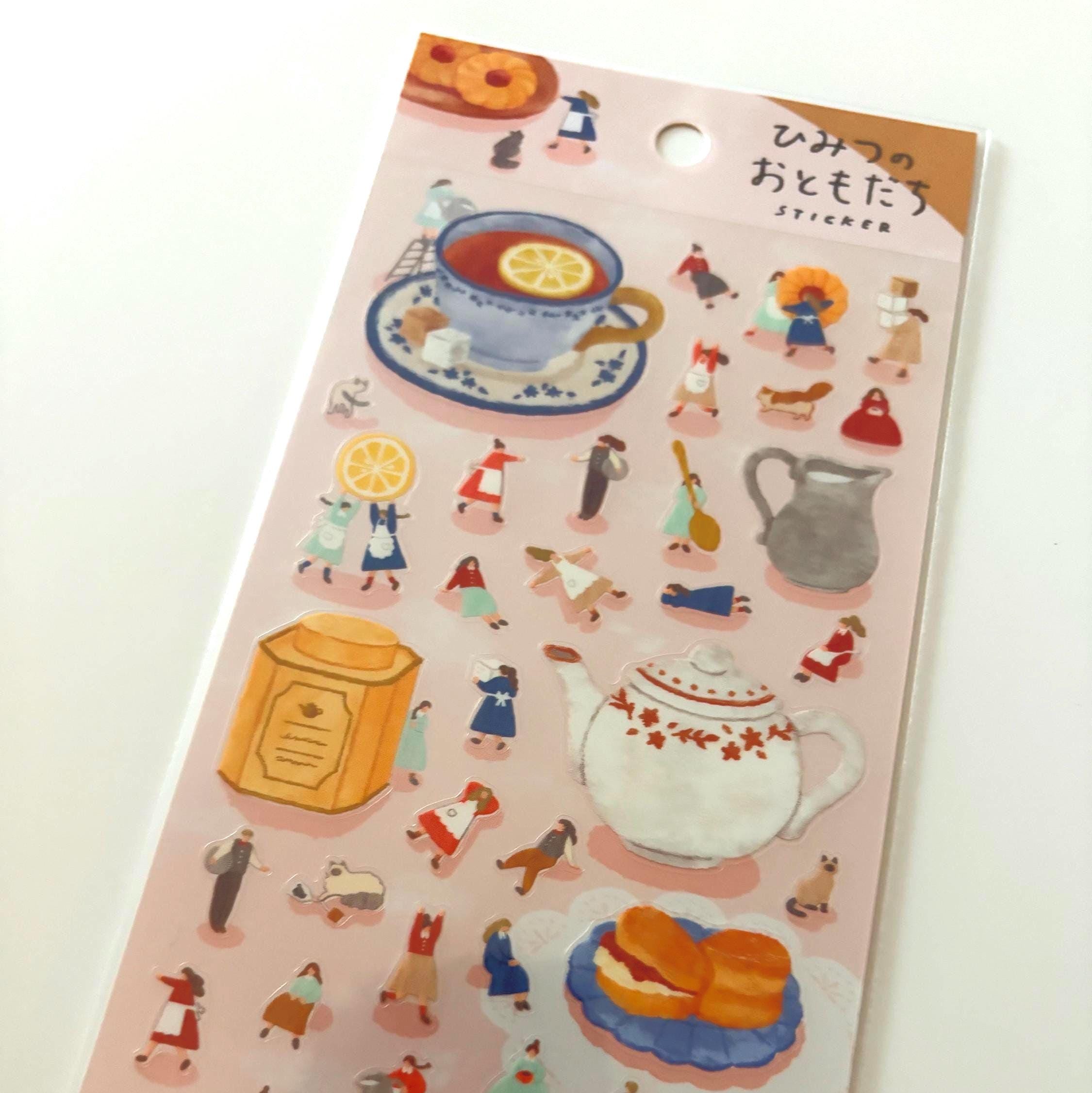 MIND WAVE Life Japanese Stationery Sticker Sheet for Journal Planner Schedule Organisation Modern Tea