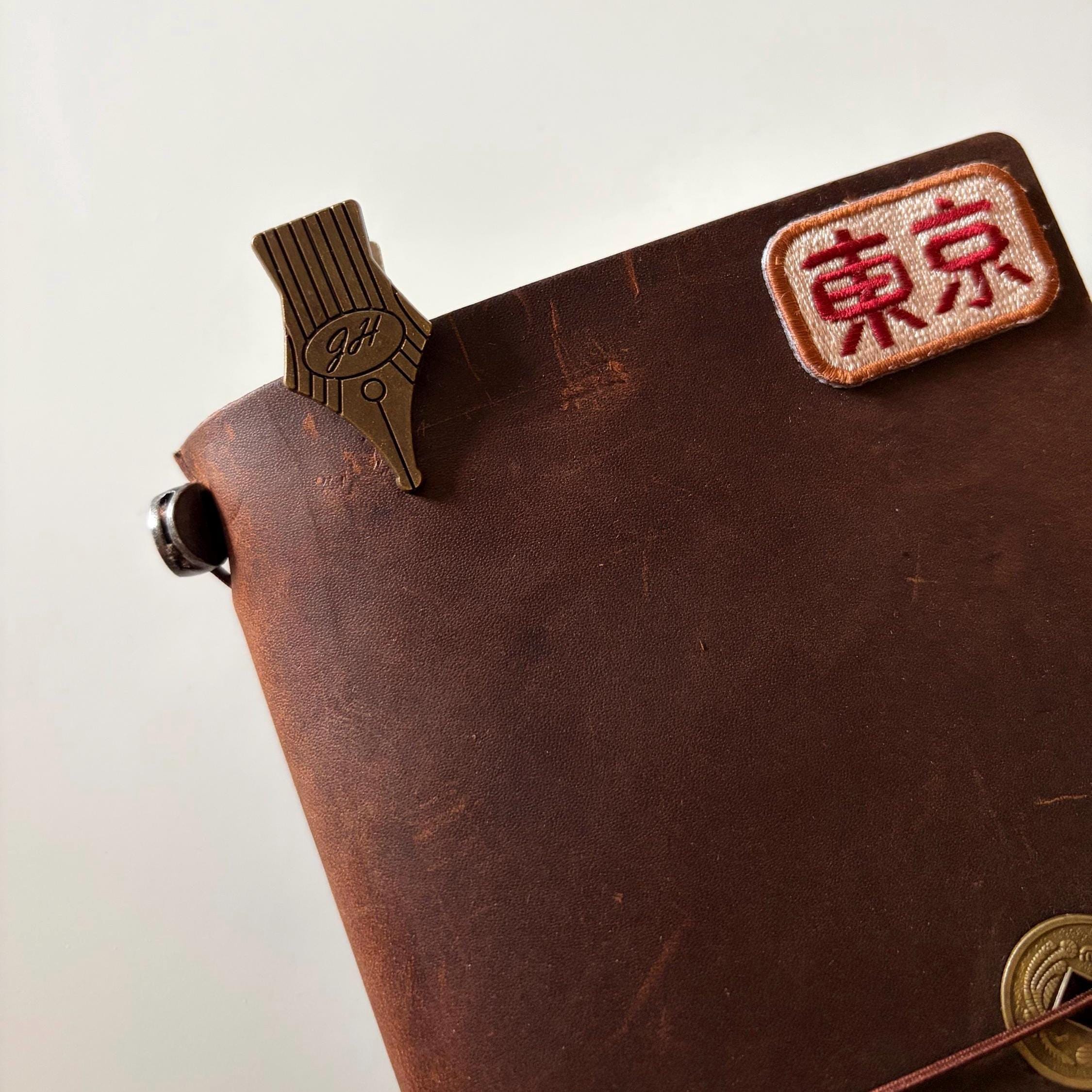 Brass Fountain Pen Style Journal Clip - Vintage Page Holder