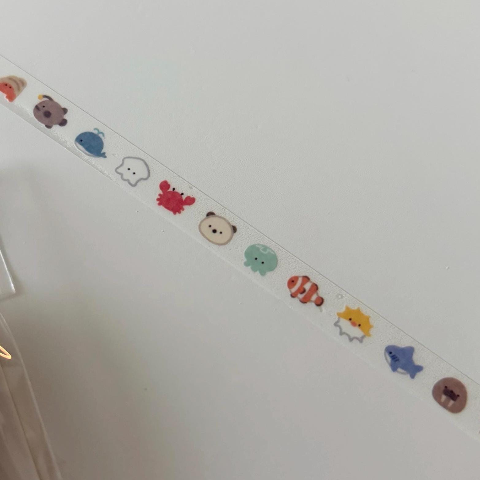 MIND WAVE Japanese Stitch Flowers Clear Washi Tape - Journaling Scrapbooking