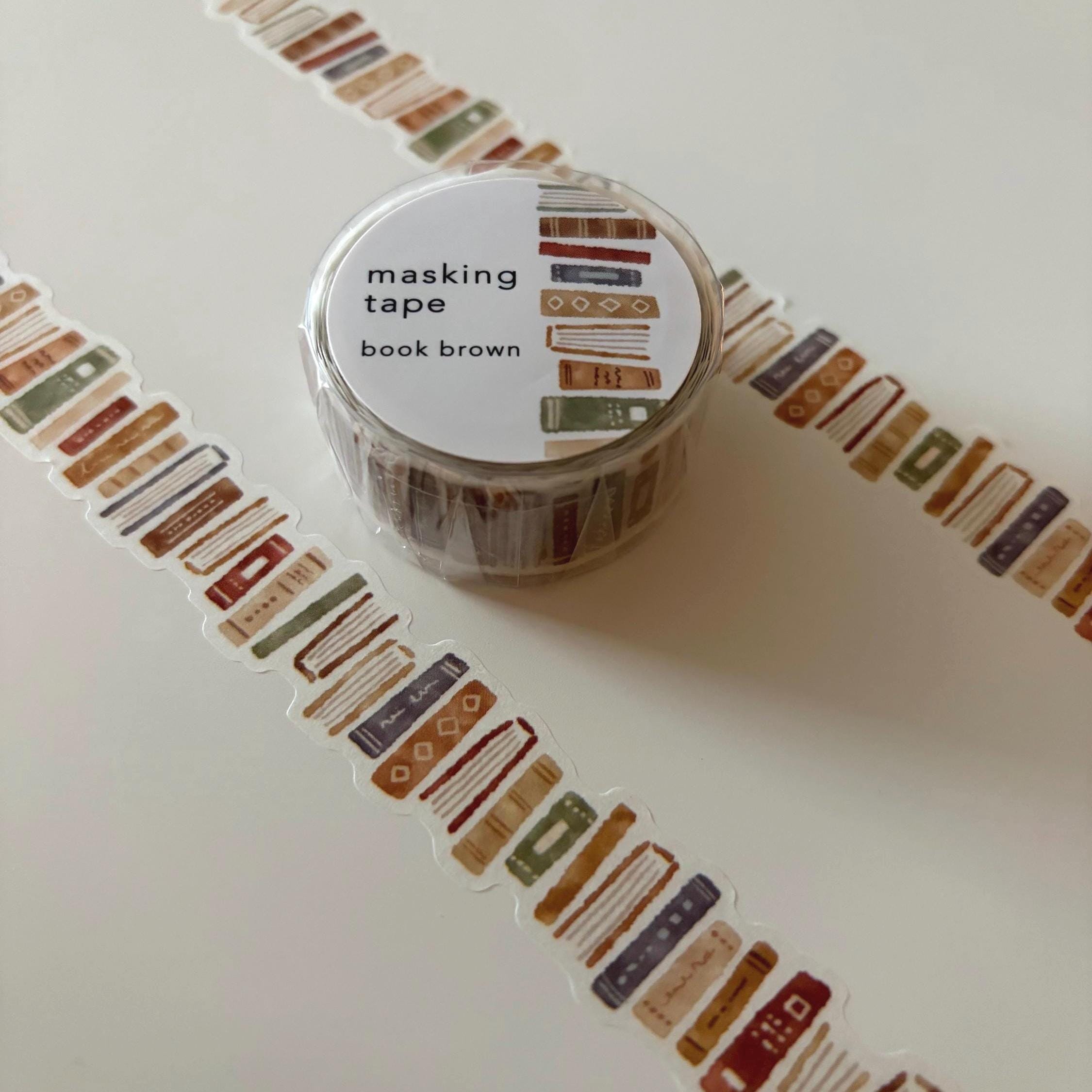 MIND WAVE Book Brown Washi Tape - Japanese Masking Tape
