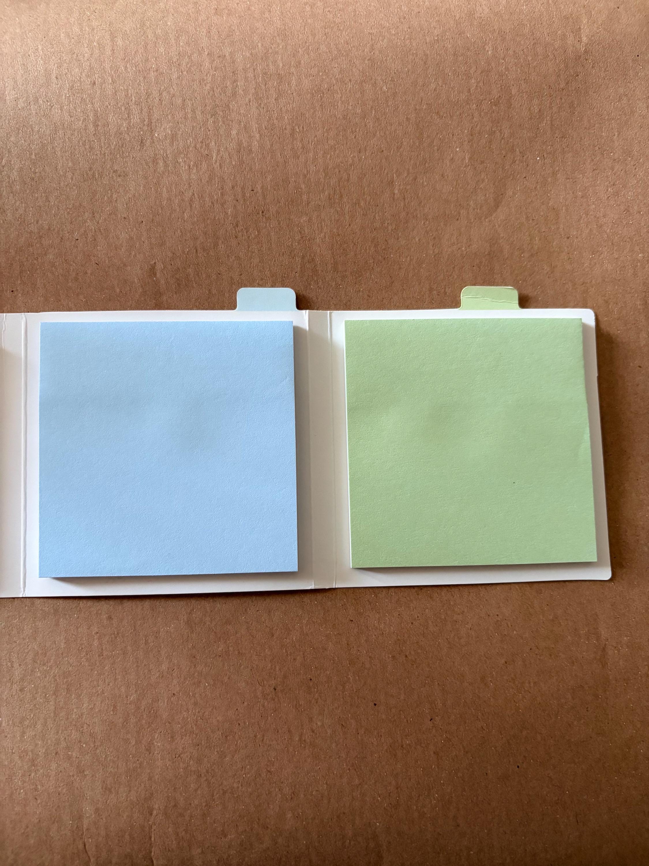 Set of 4 Sticky Notepad Memopad Colourful Pastel