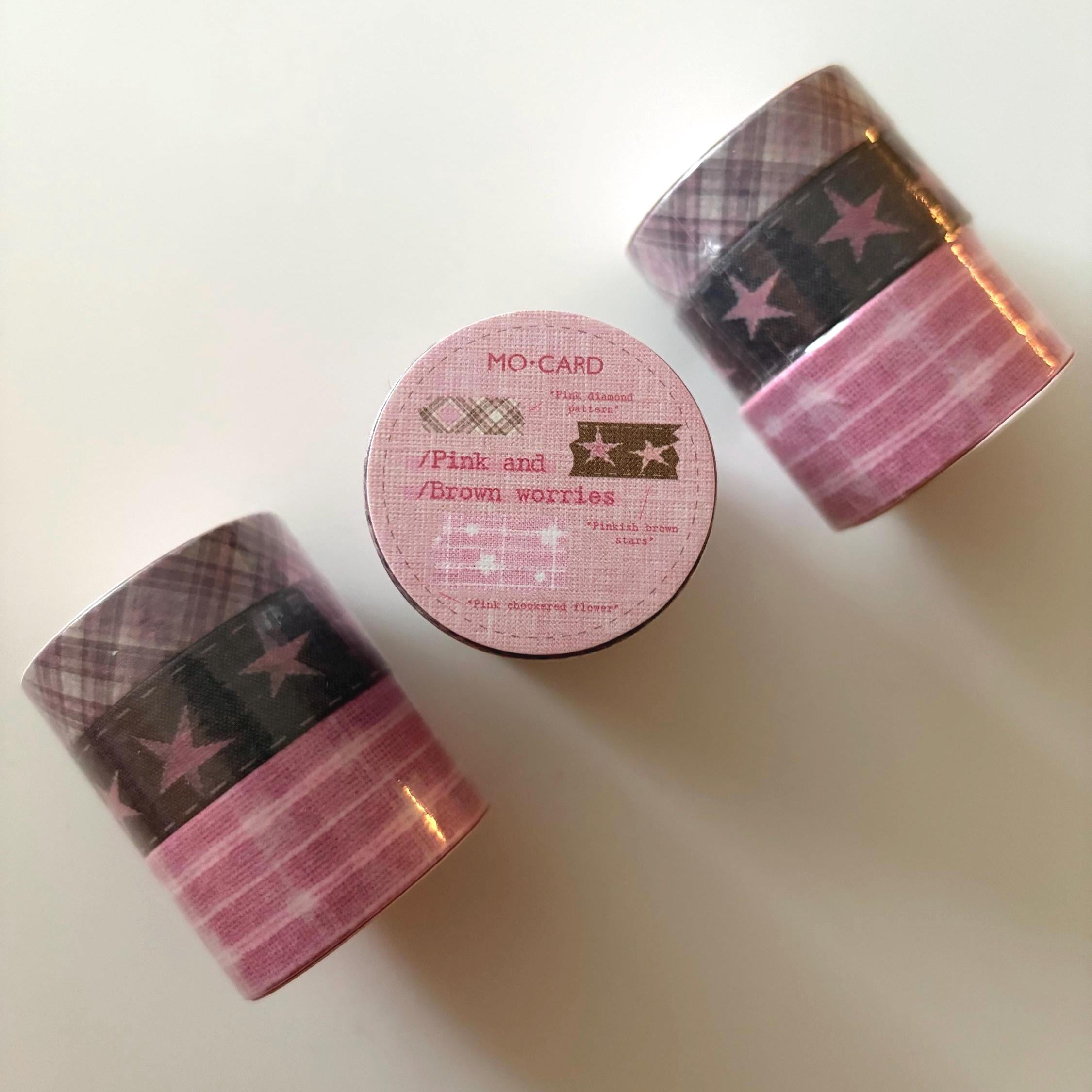 Modern Washi Tape Set: Floral, Plaid, Stars - Scrapbooking, Journaling