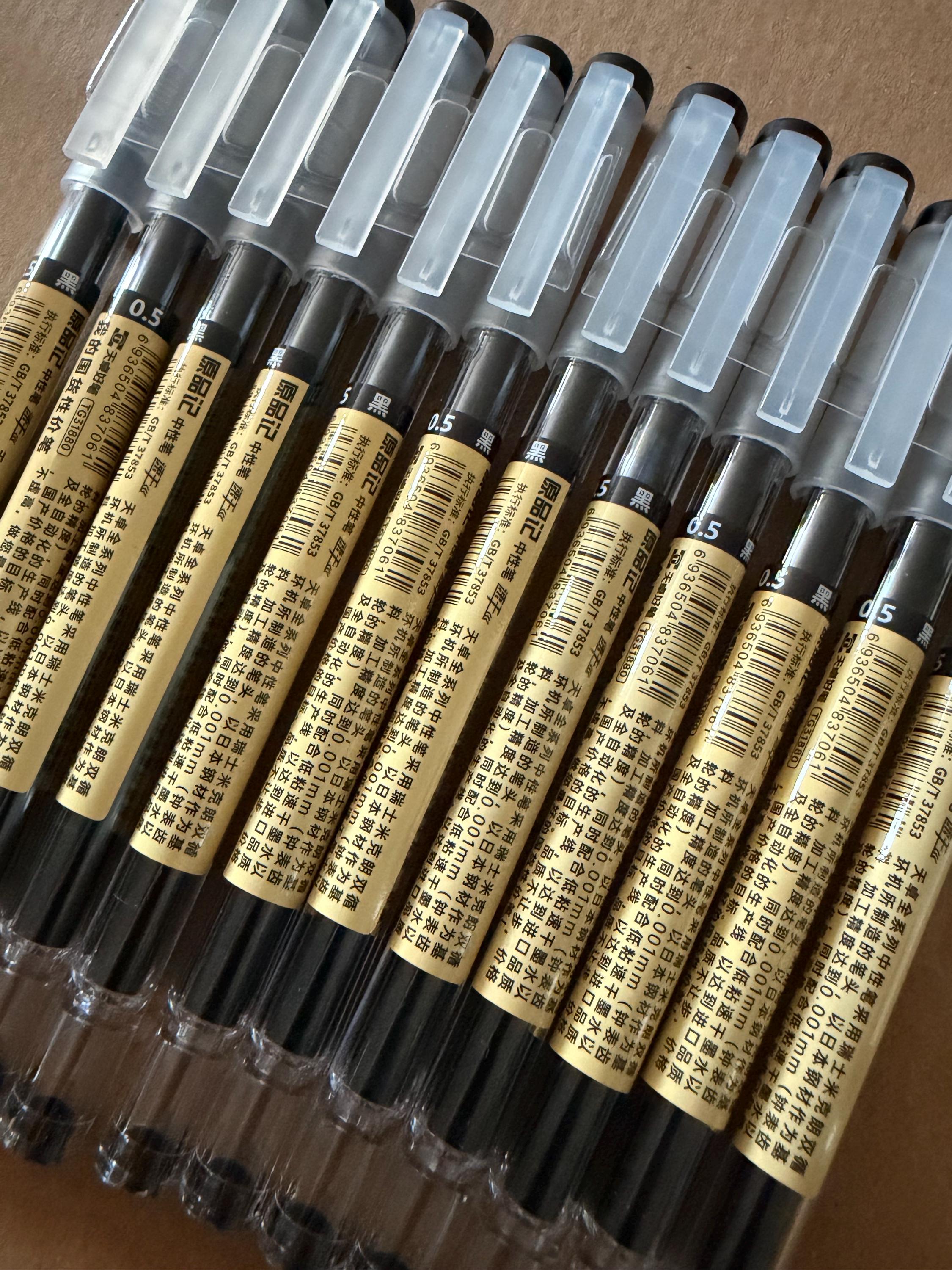 Japanese Chinese Thin Fine Black Ink Pens Scrapbooking Supplies Craft Journalling