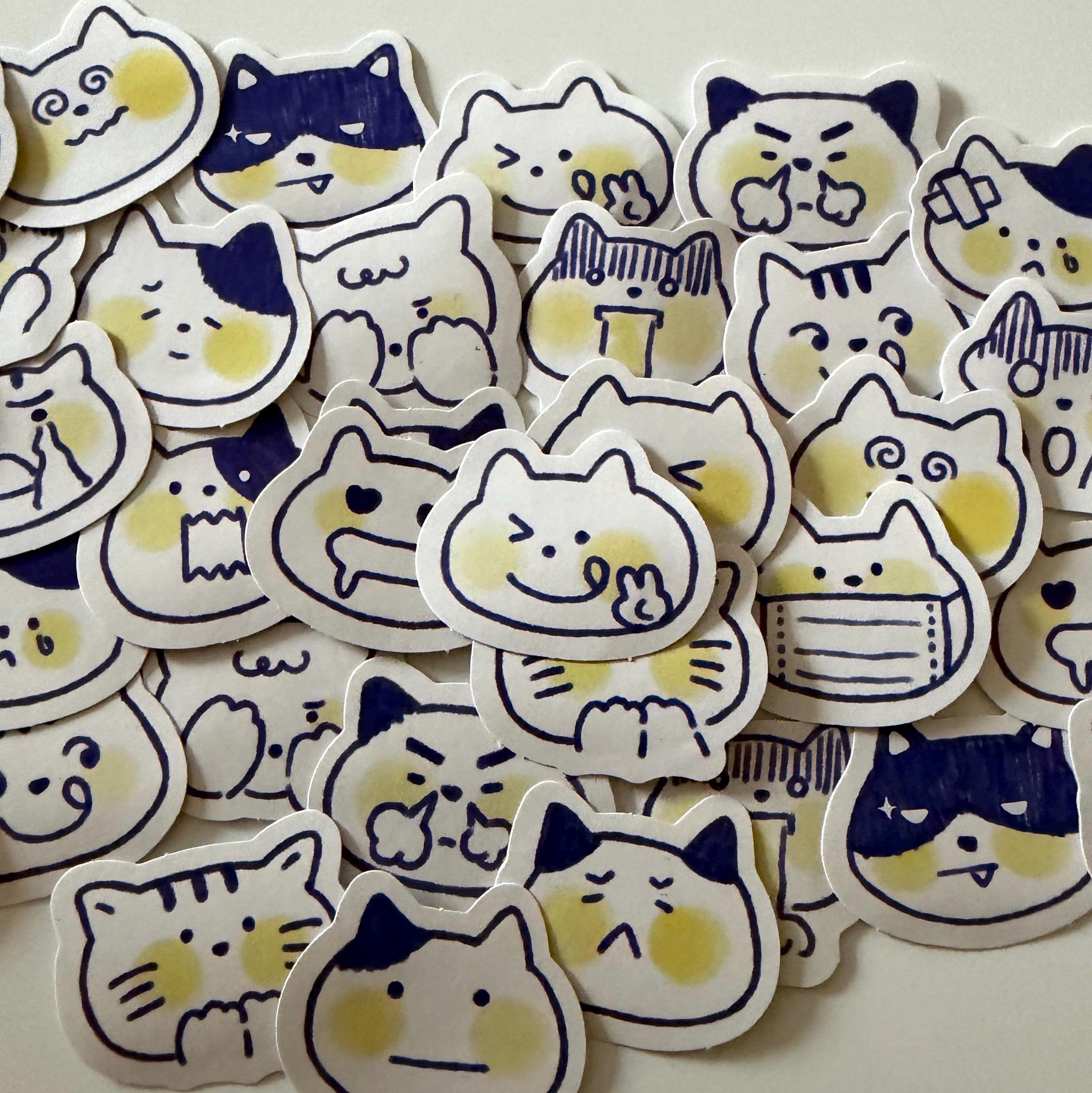 Animal Etori Life Stickers, Scrapbooking Planner, 40pcs