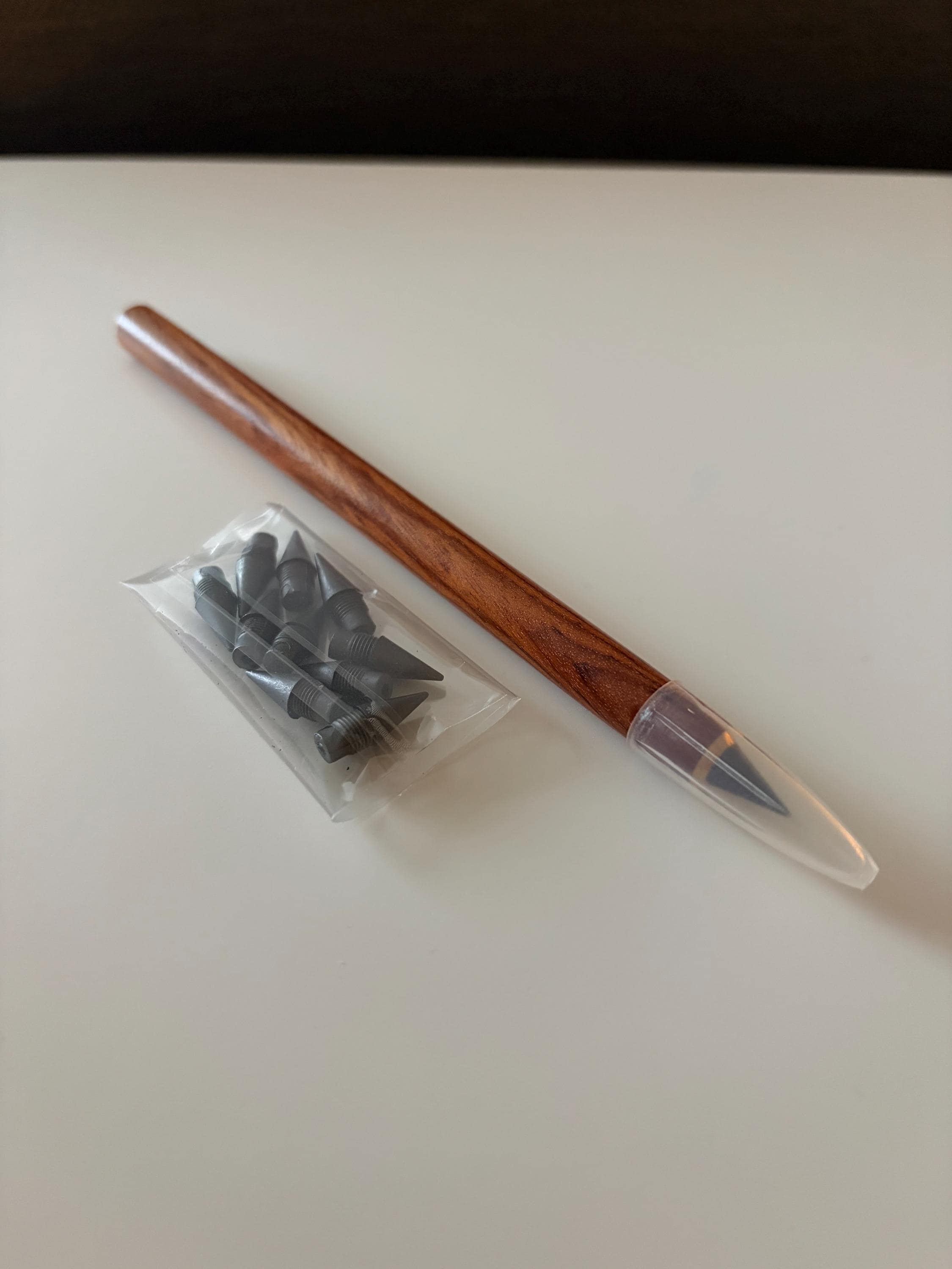 Wooden Pencil with Refillable Lead – Changeable Mechanical Pencil for Journaling, Sketching & Everyday Writing