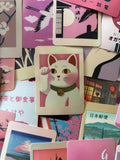 50pcs Japanese Pink Sakura Retro Stickers