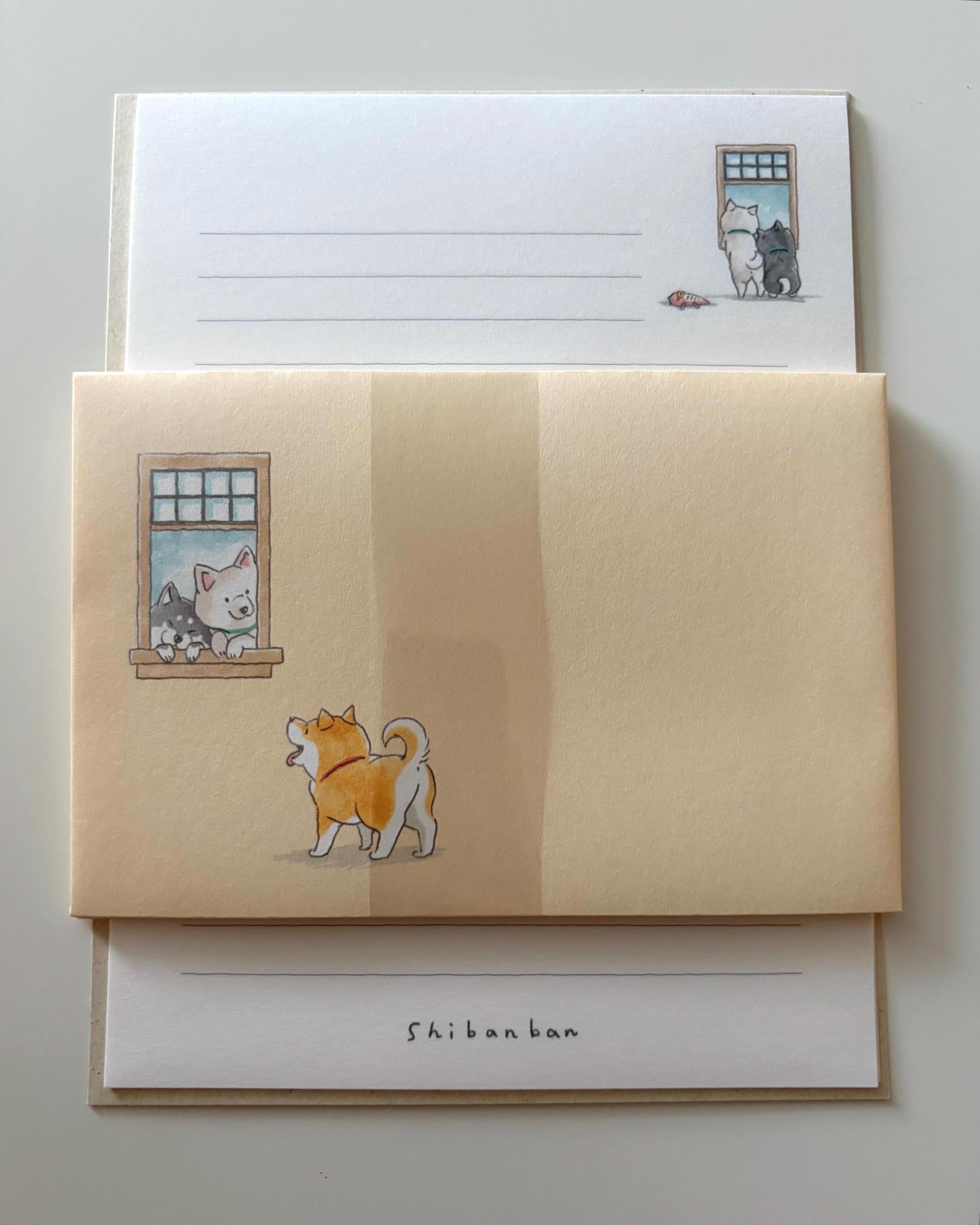 MIND WAVE Shibanban Japanese Stationery Letter Set Aasobo Penpal Snail Mail