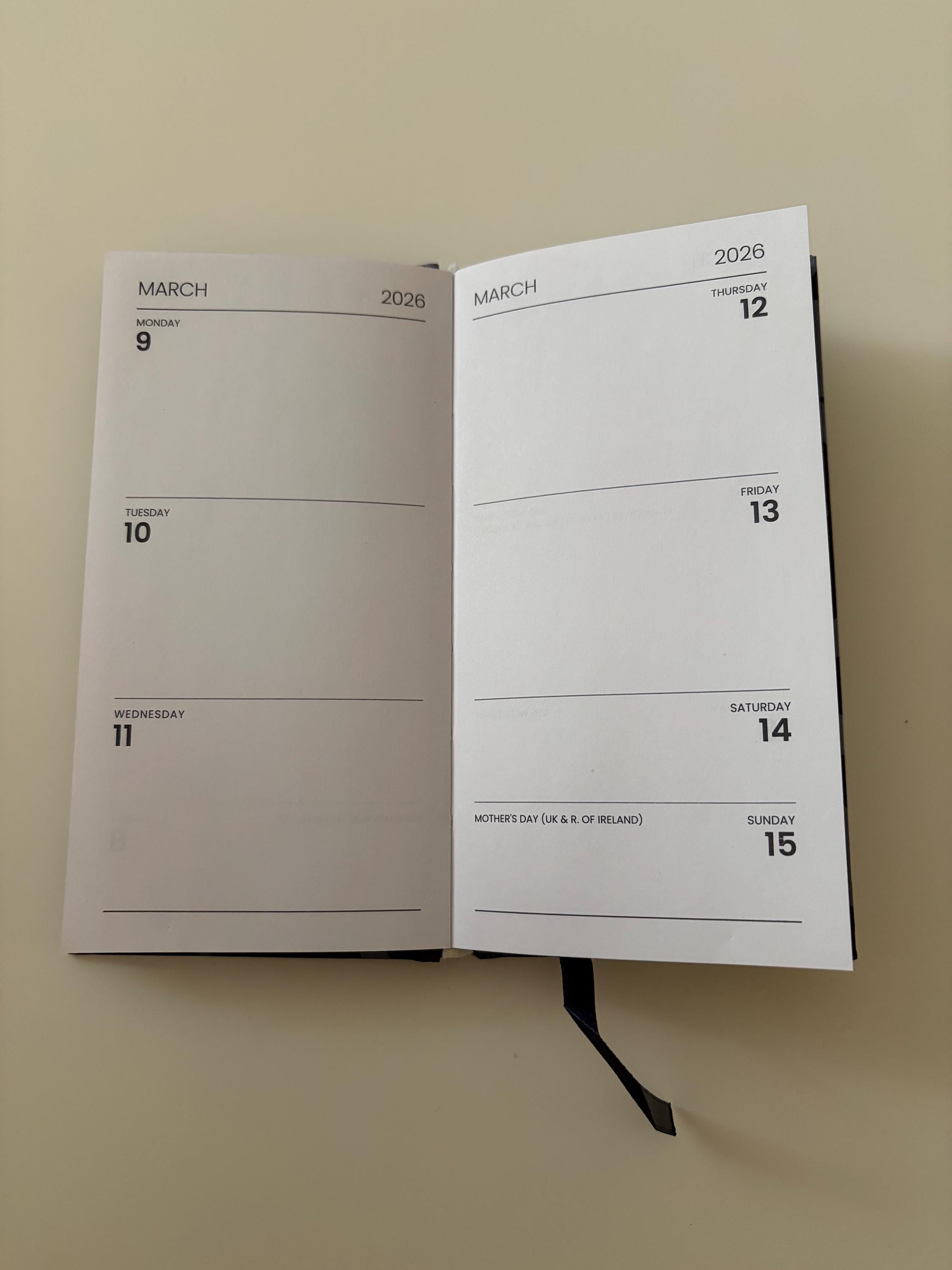 Floral 2026 Diary Planner Notebook | Pretty Stationery & Daily Organiser
