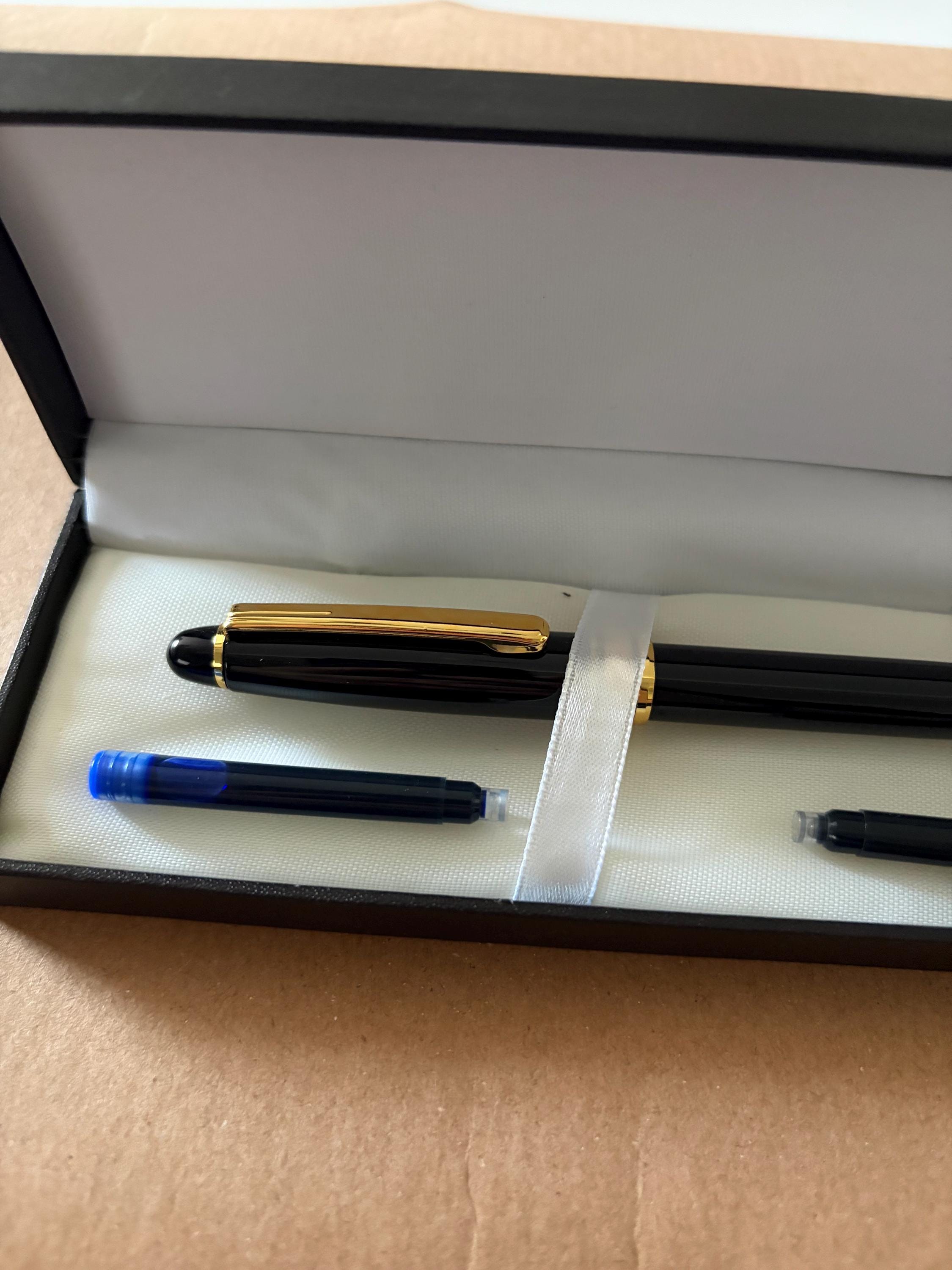 Black Fountain Pen Gift Set Boxed Beginner User