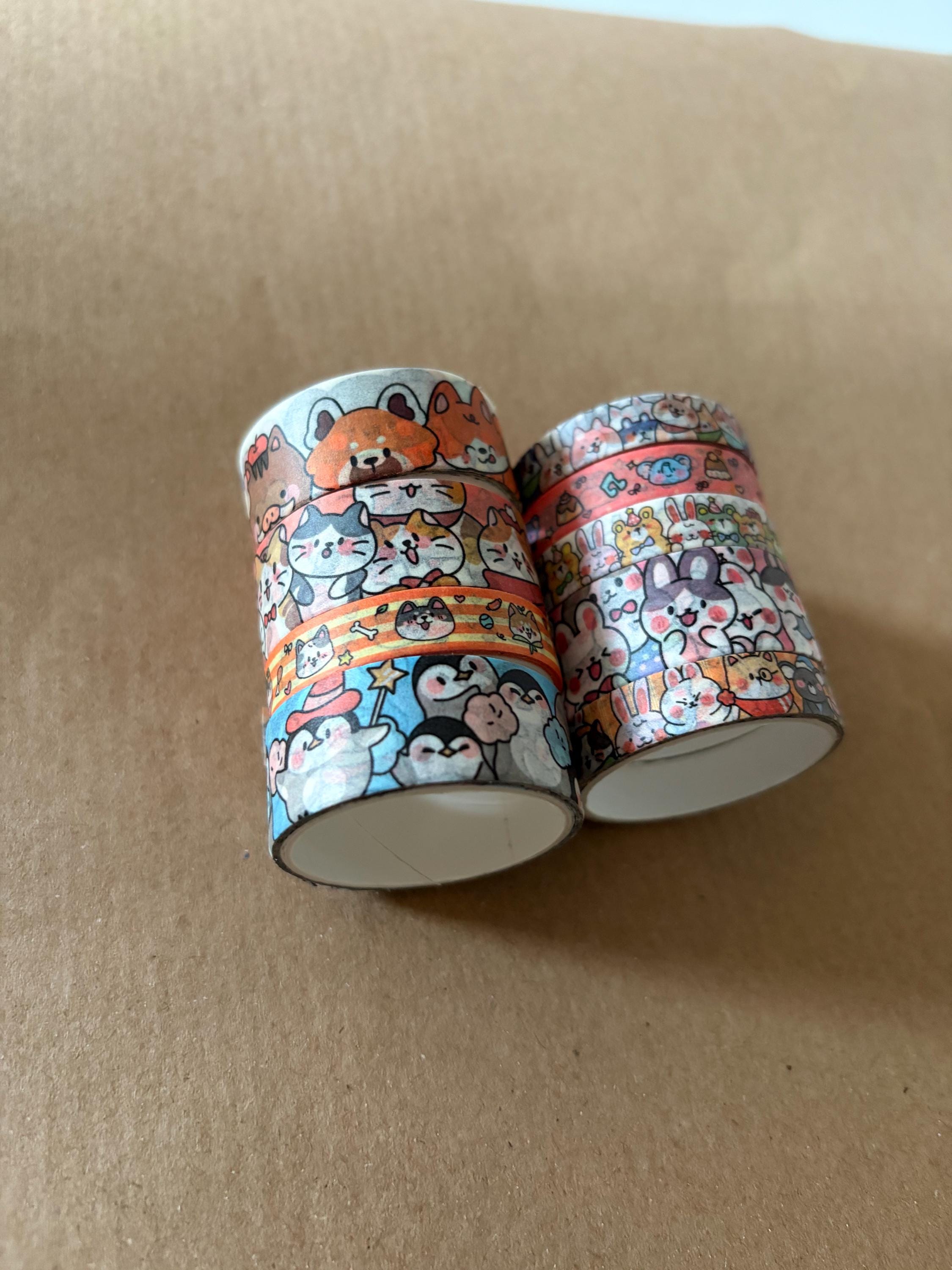 Japanese Washi Tape Animal Cute Stickers Travelling Stamp Cute Kawaii