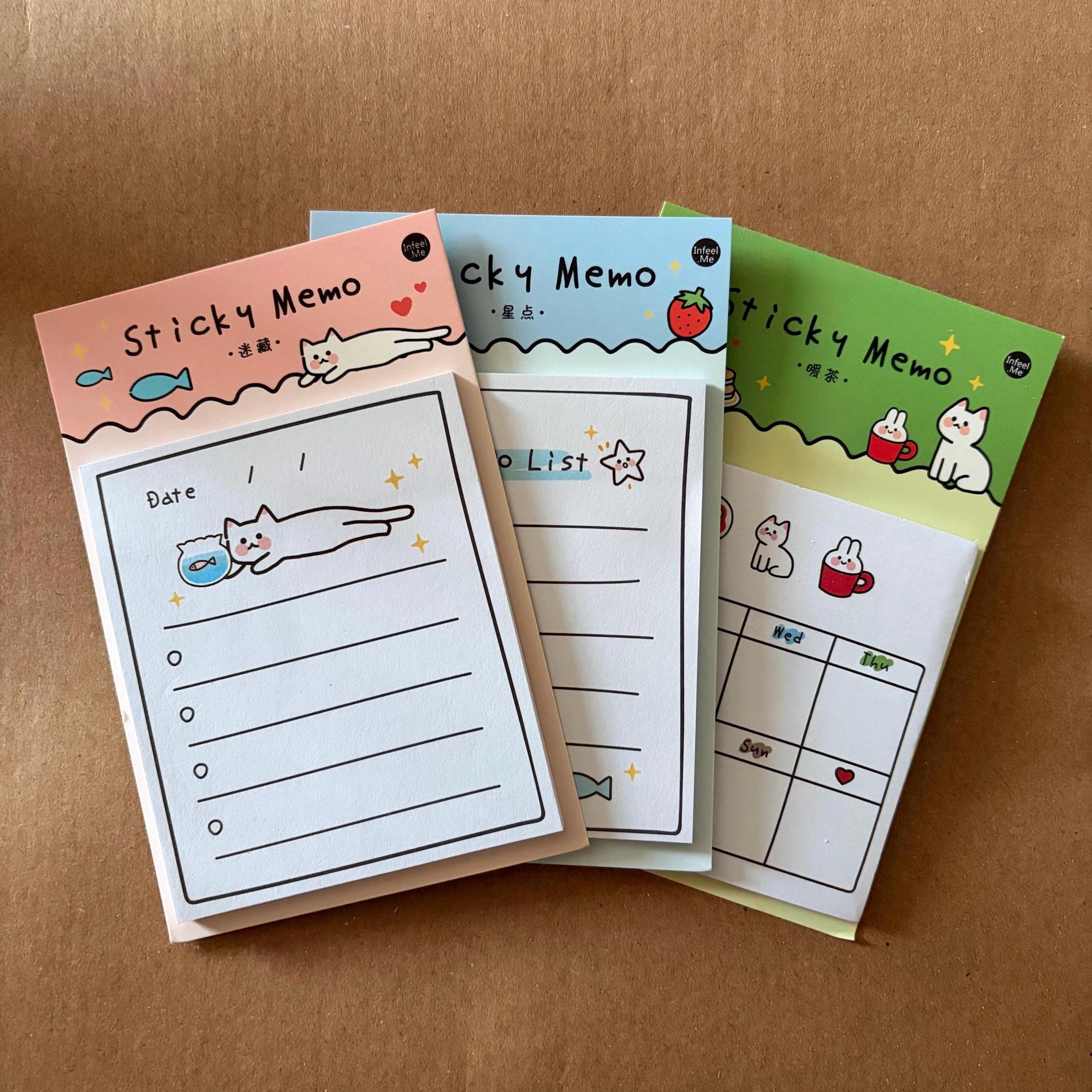 Kawaii Cat Sticky Notepad Memopad