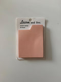 Minimalist Sticky Notepad | Neutral Memo Pad for Planning & Desk Organisation