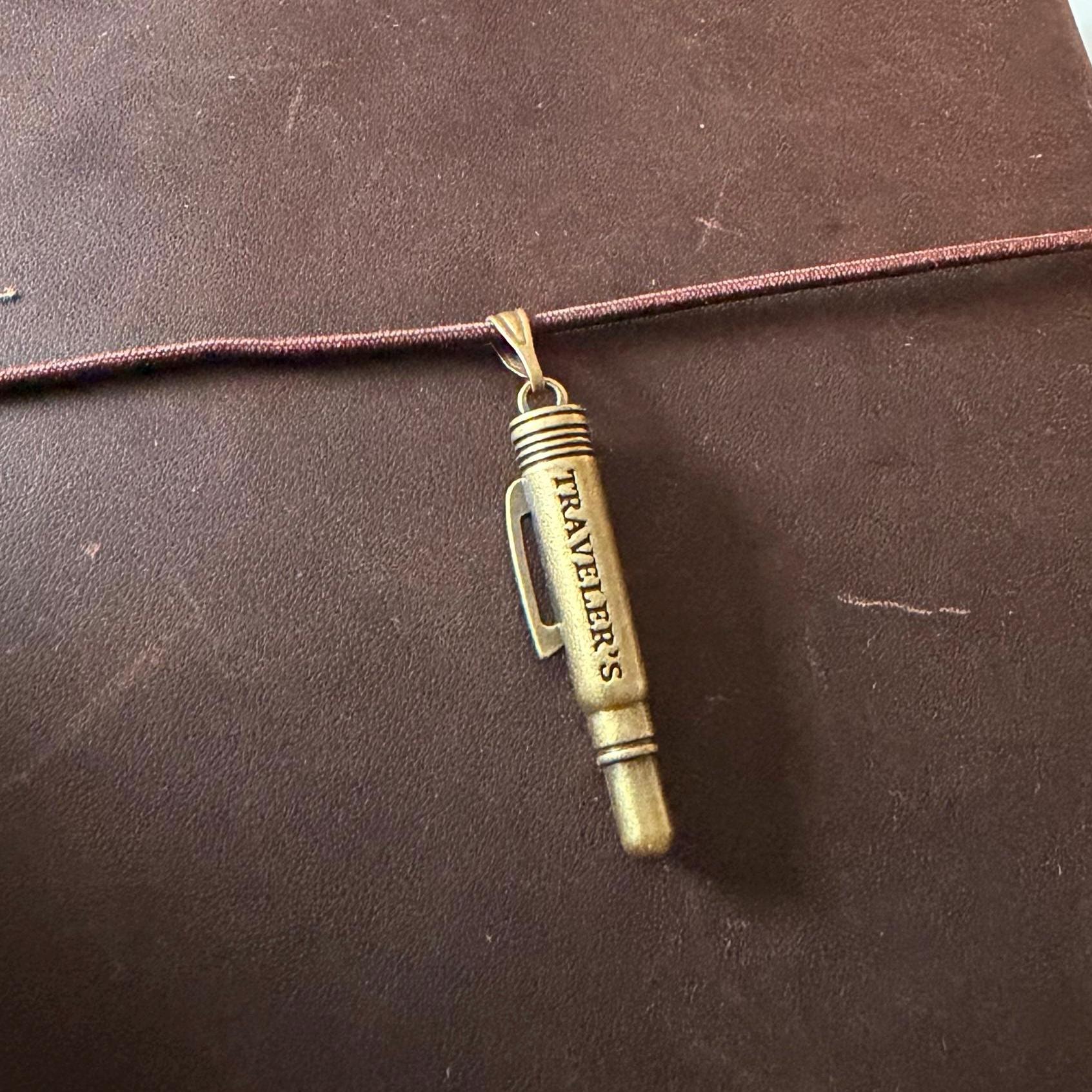 Brass Journal Charm Travellers Fountain Pen Travelers Notebook Craft Journal Supplies