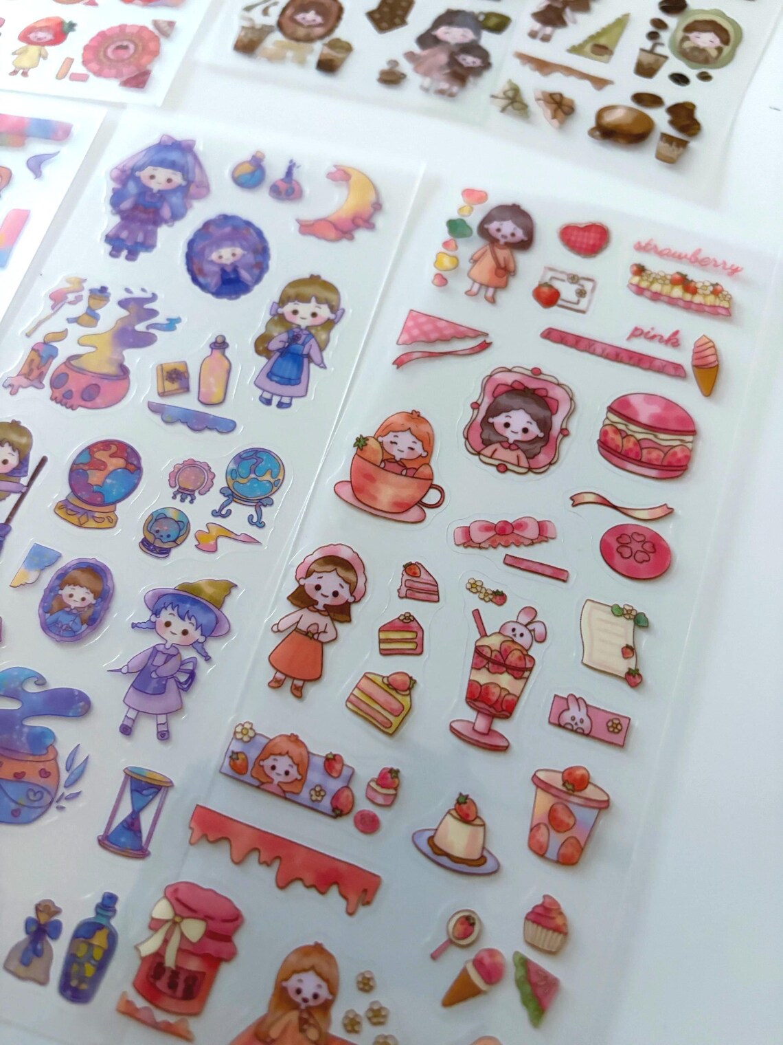 Kawaii Animal Planner Stickers – Cute Journal & Scrapbook Sticker Sheets (Pack of 10)