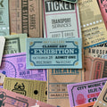 Retro Ticket Stickers