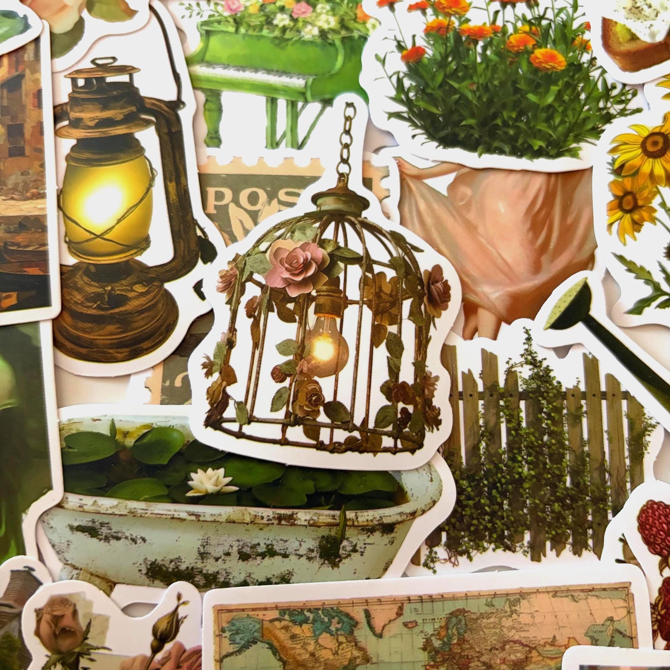 Cottagecore Green Fairy Whimsy Stickers