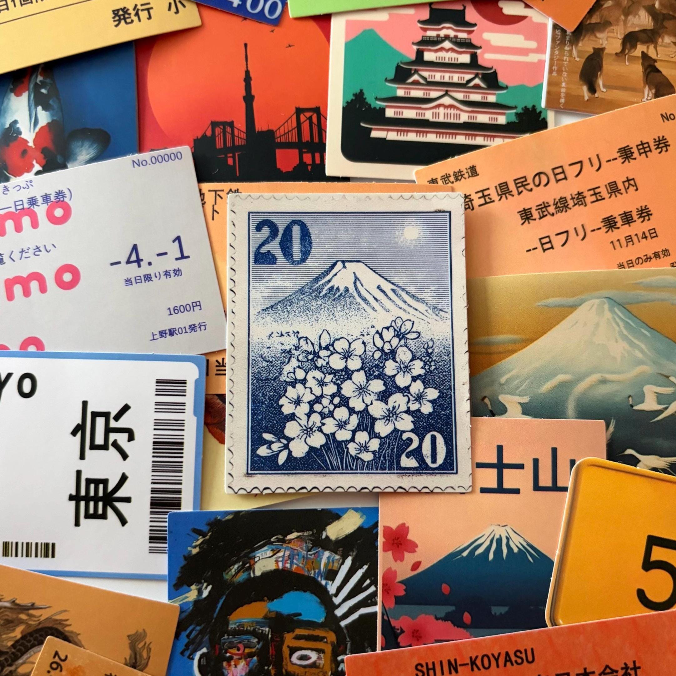 Japanese Ticket Vintage Style Stickers